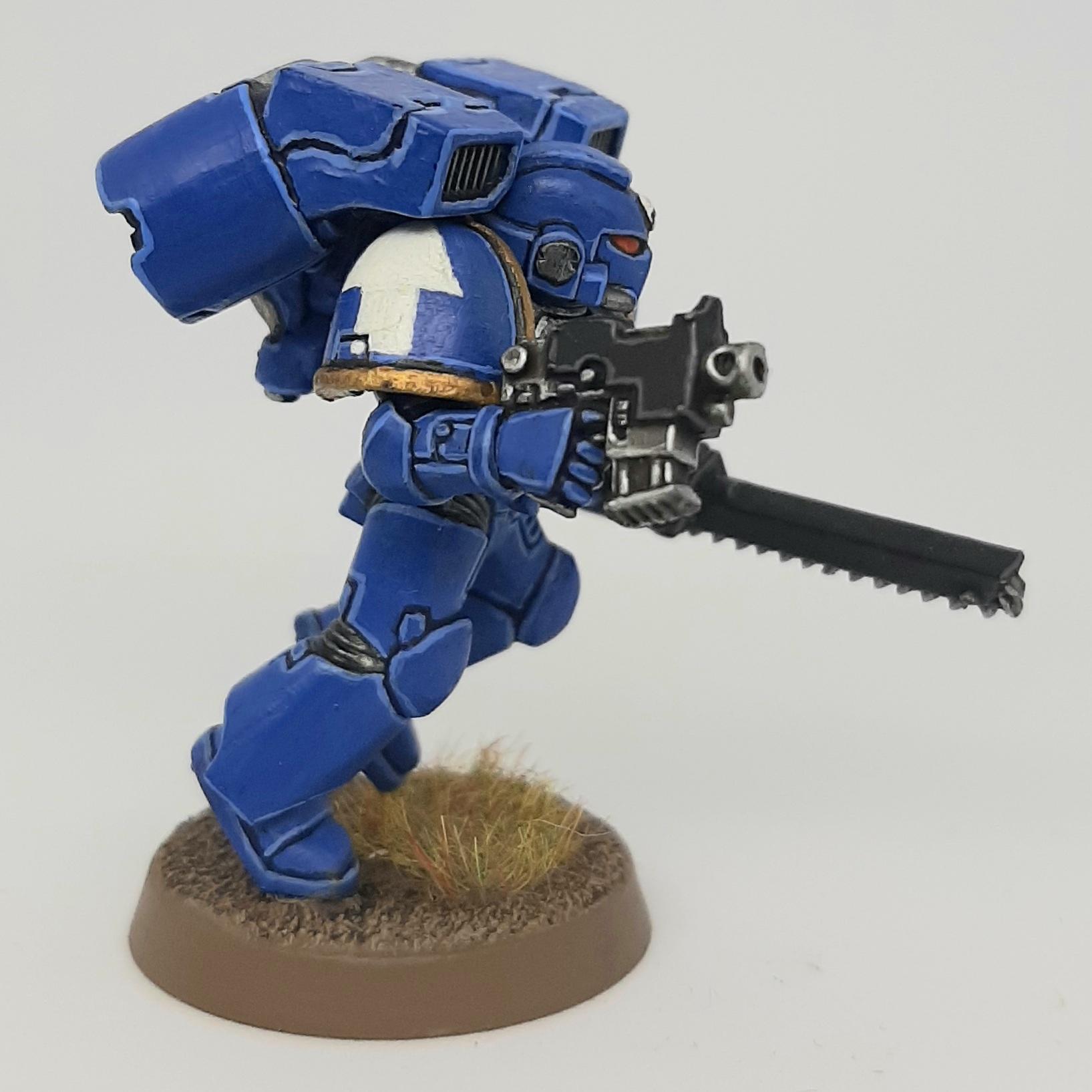 Assault, Bolt, Chainsword, Conversion, Custom, Kitbash, Pistol, Space Marines, Ultramarines
