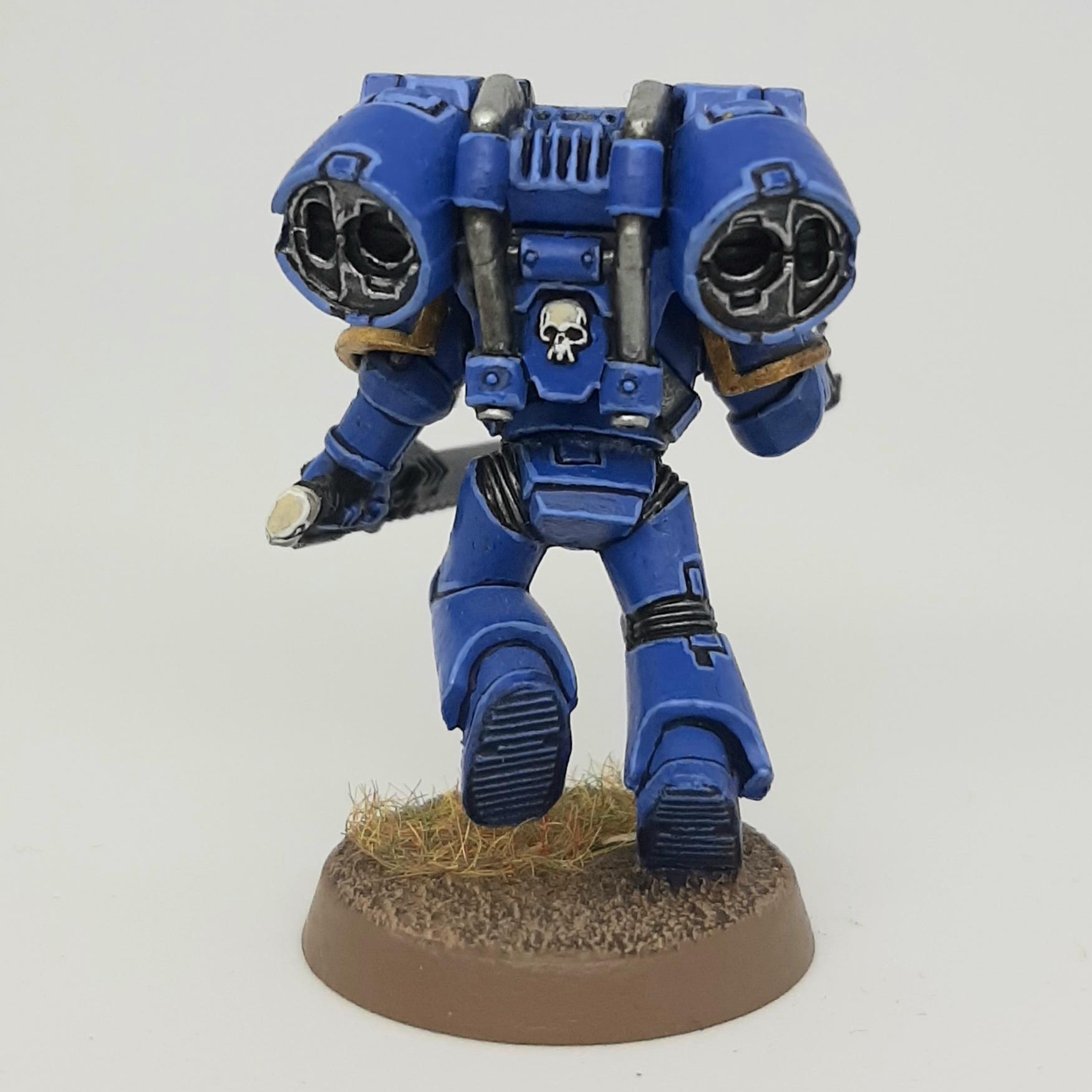 Assault, Bolt, Chainsword, Conversion, Custom, Kitbash, Pistol, Space Marines, Ultramarines