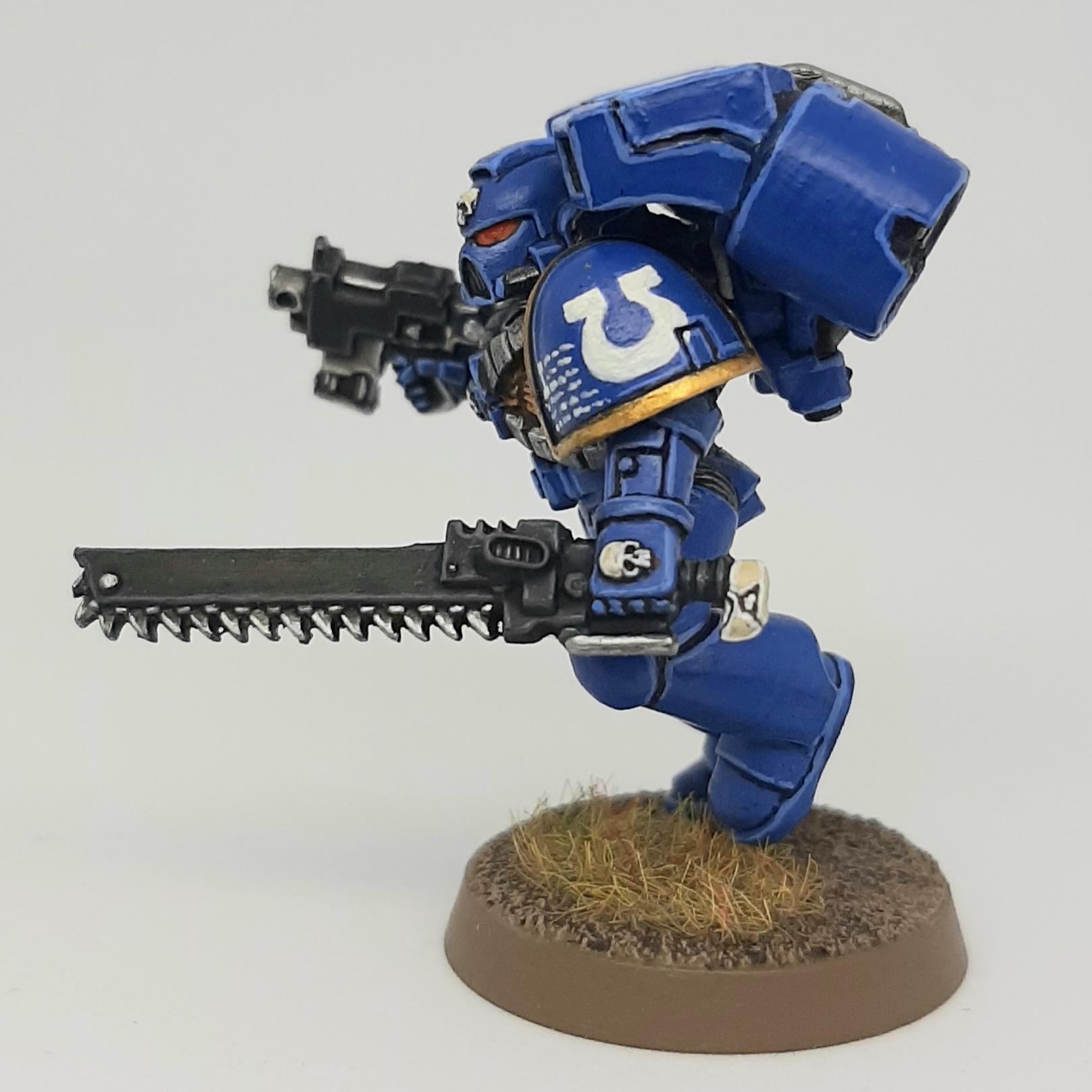 Assault, Bolt, Chainsword, Conversion, Custom, Kitbash, Pistol, Space Marines, Ultramarines