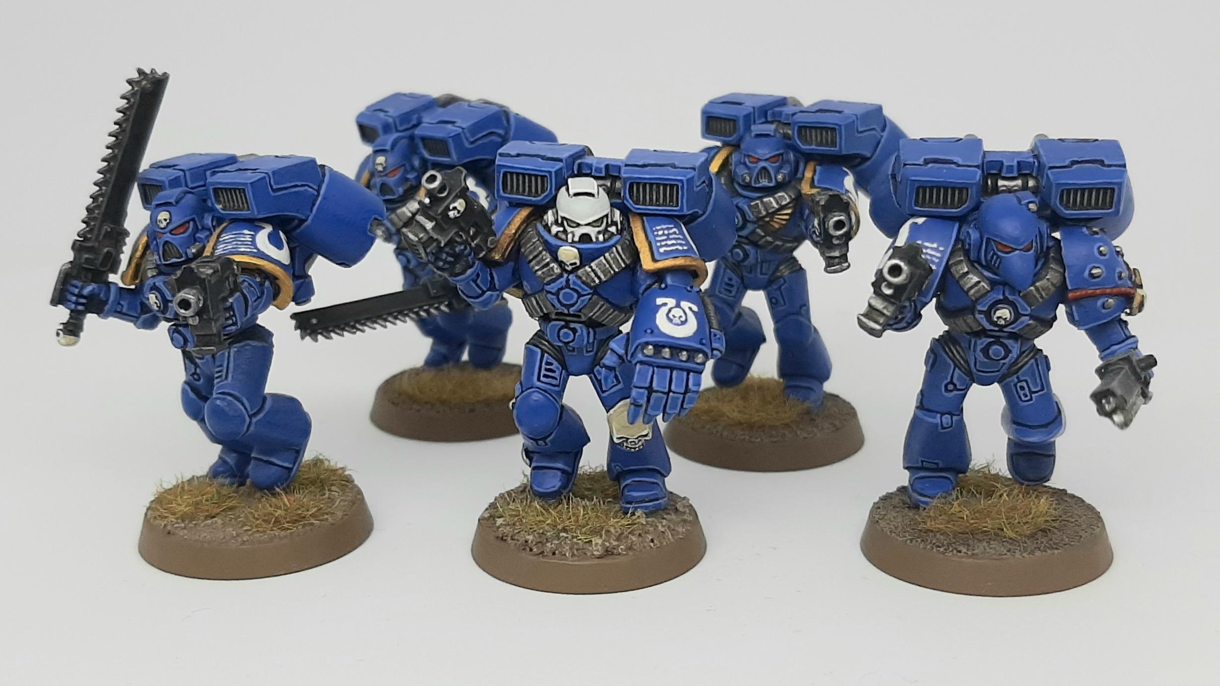 Assault, Bolt, Chainsword, Conversion, Custom, Kitbash, Pistol, Space Marines, Squad, Ultramarines