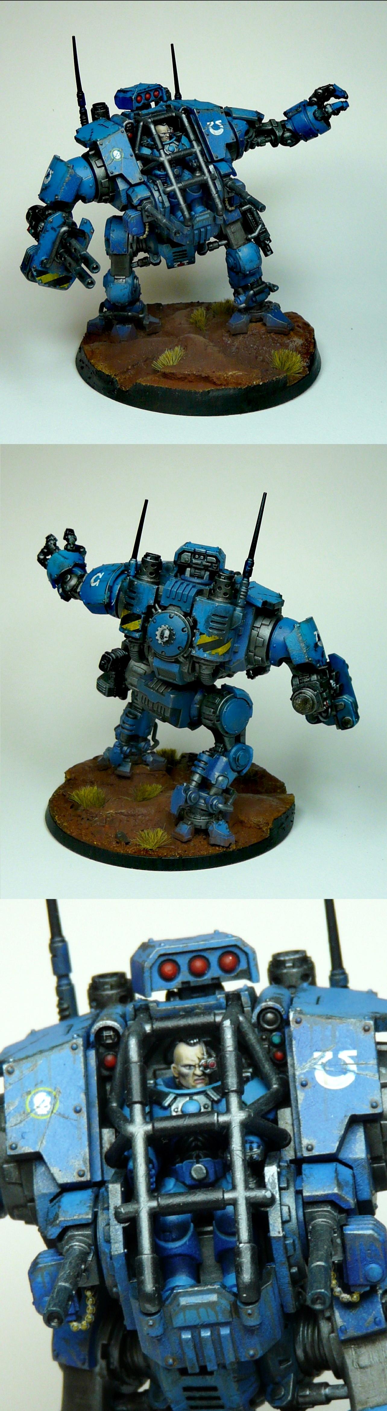 Adeptus Astartes, Invictor, Primaris, Space Marines, Ultramarines, Warsuit