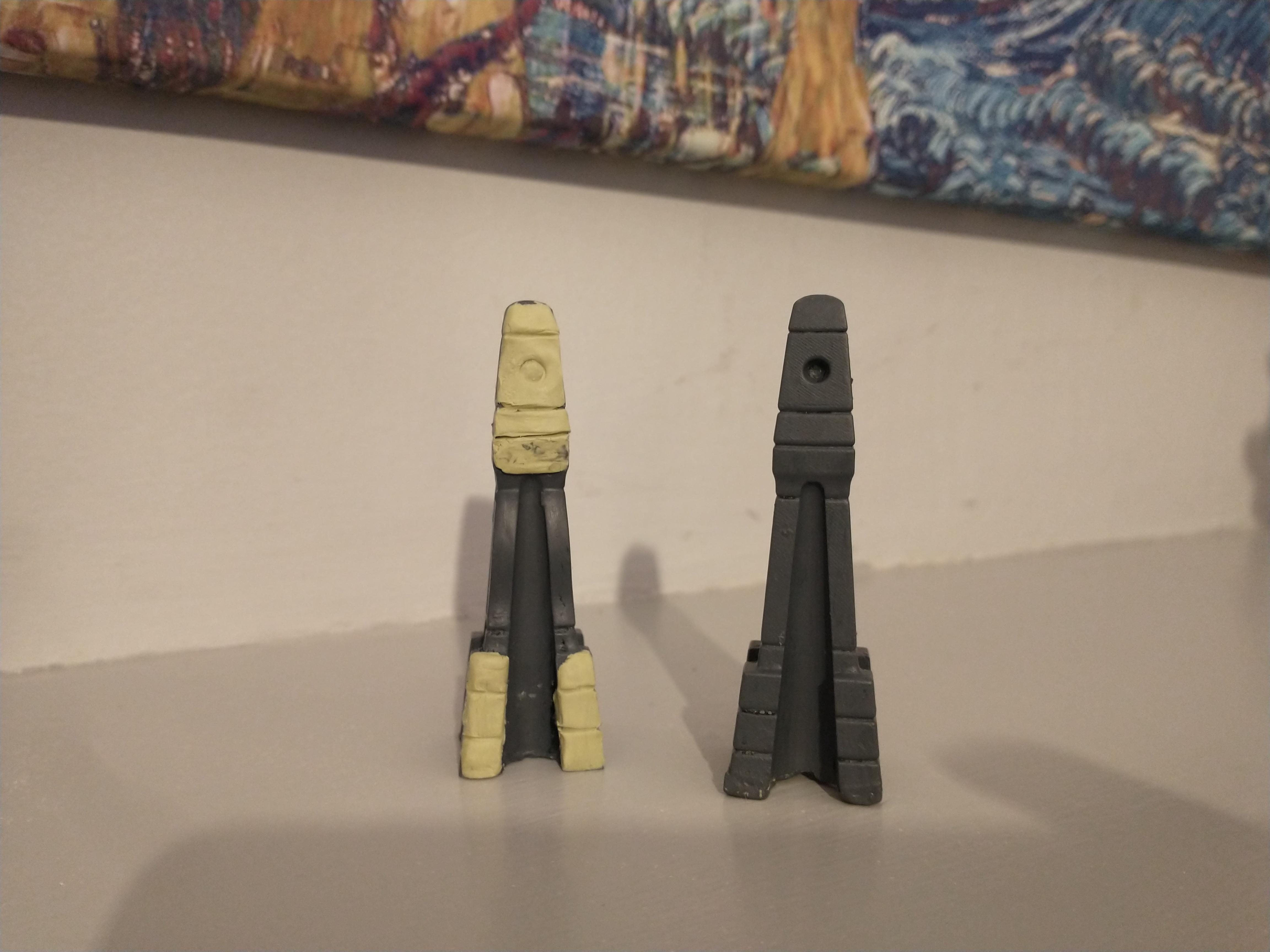 Targa Pillars resculpted