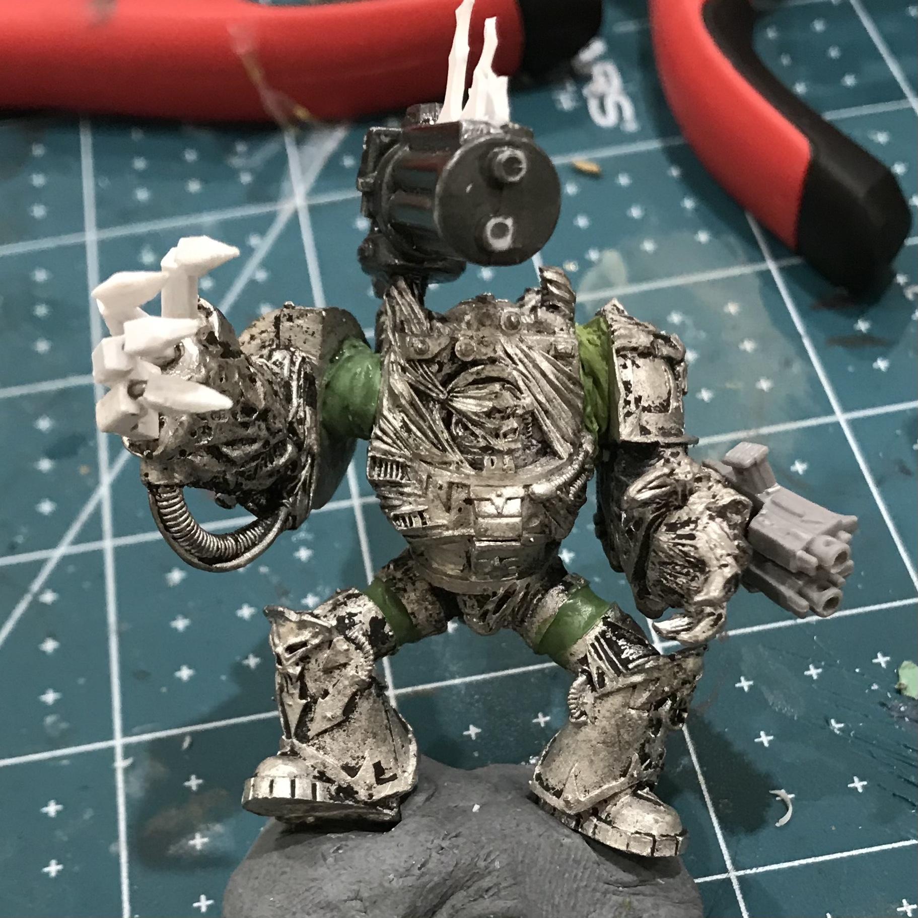 Conversion, Iron Warriors, Kitbash, Metal, Obliterators, Work In Progress