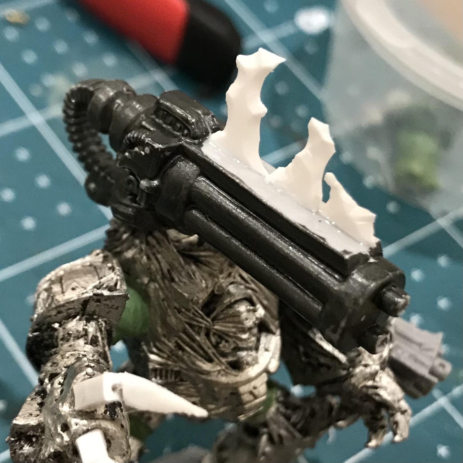 Conversion, Iron Warriors, Kitbash, Metal, Obliterators, Work In Progress