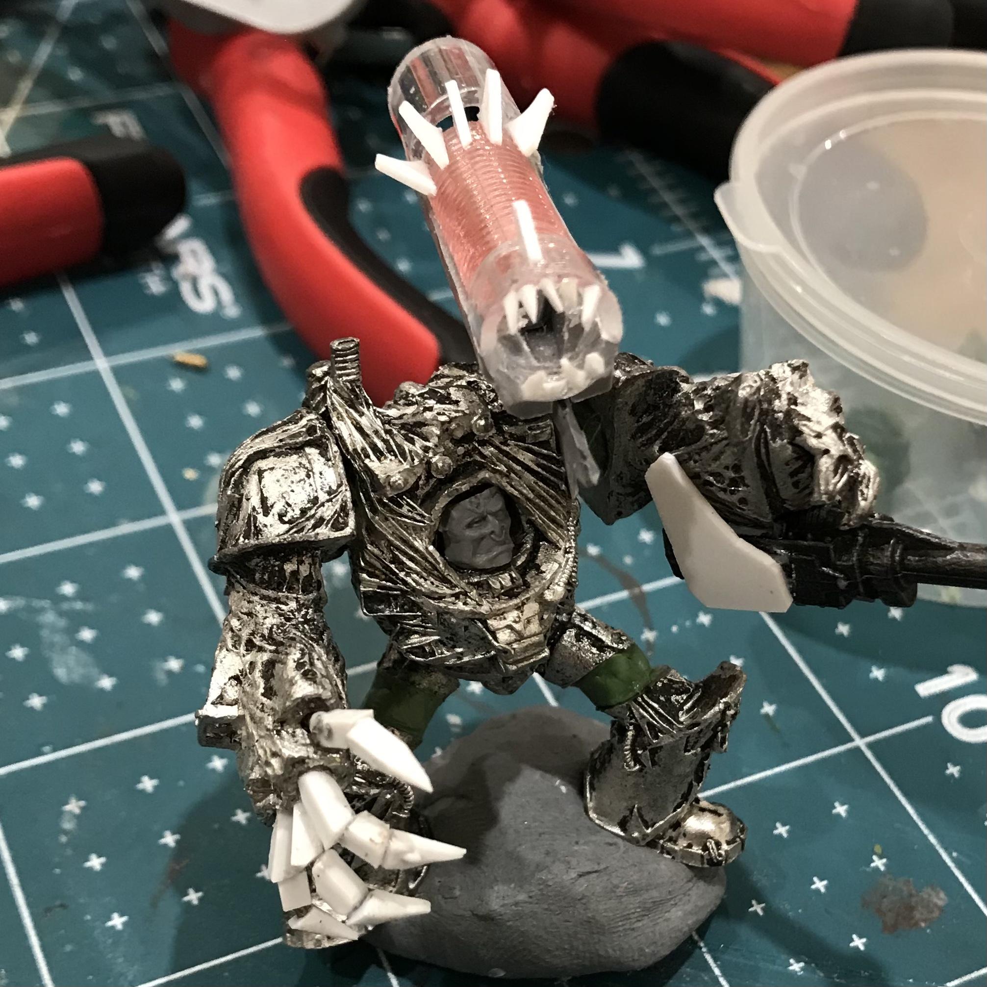 Conversion, Iron Warriors, Kitbash, Metal, Obliterators, Work In Progress