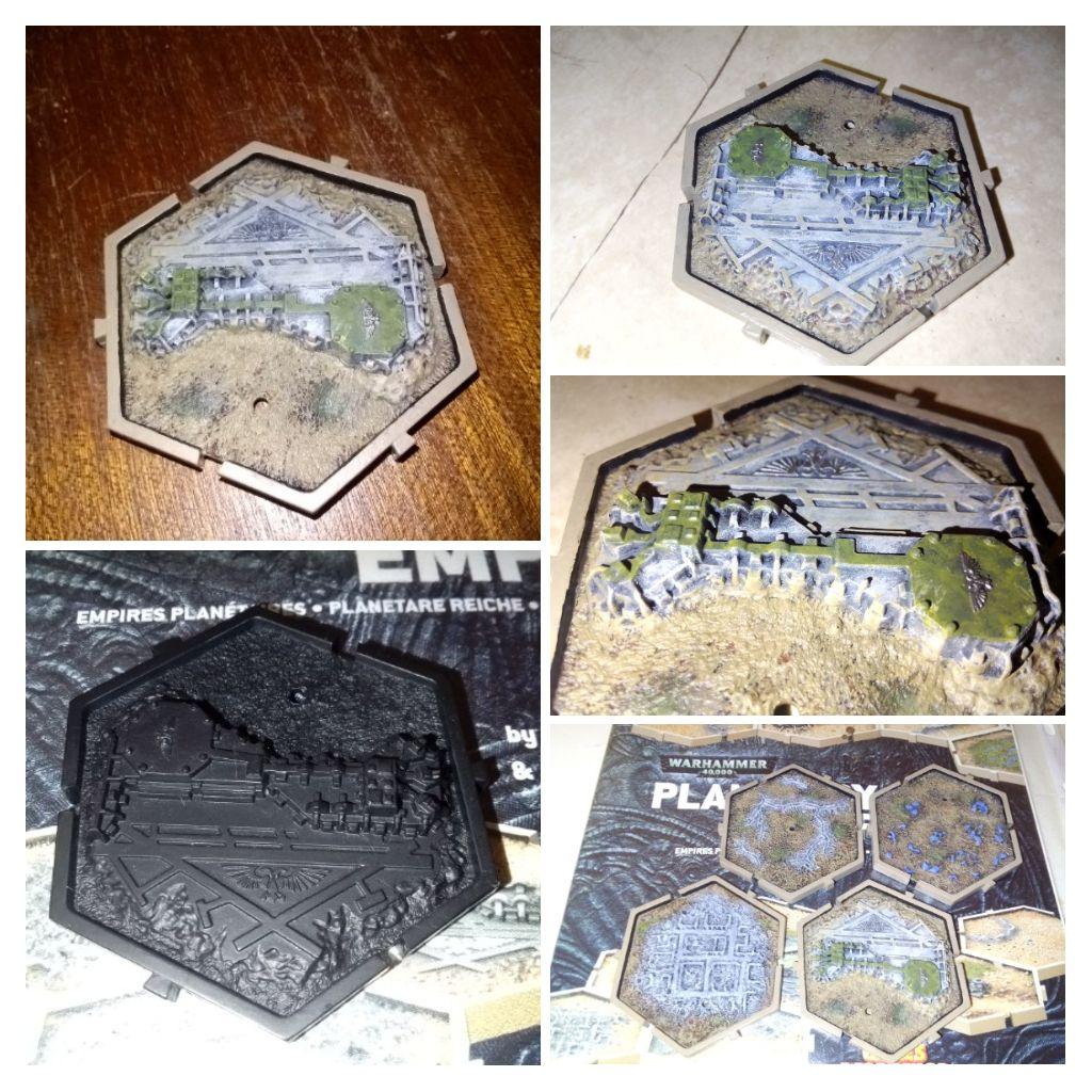 Planetary Empires Spaceport-Fortress Terrain Tile,Agri-Desert Theme