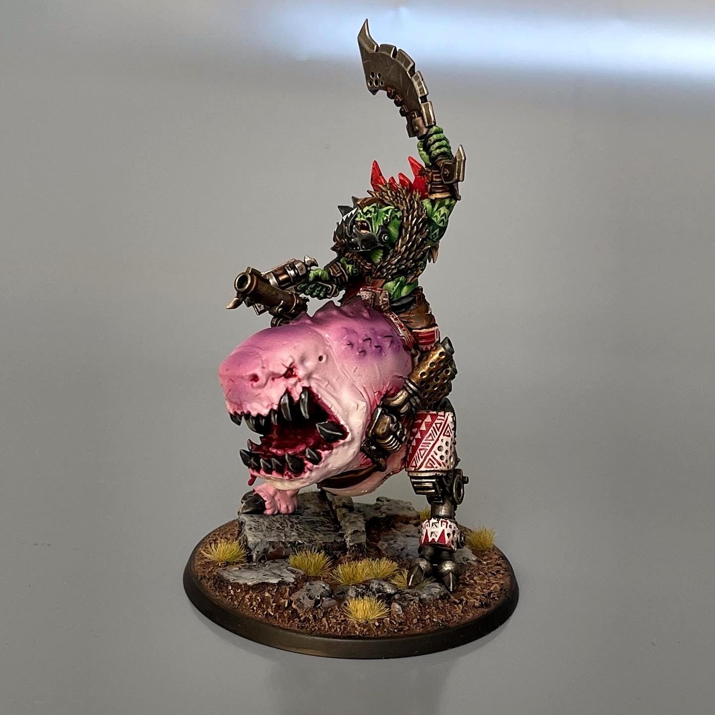 Mozrog Squigosaur Ork Orks Boss