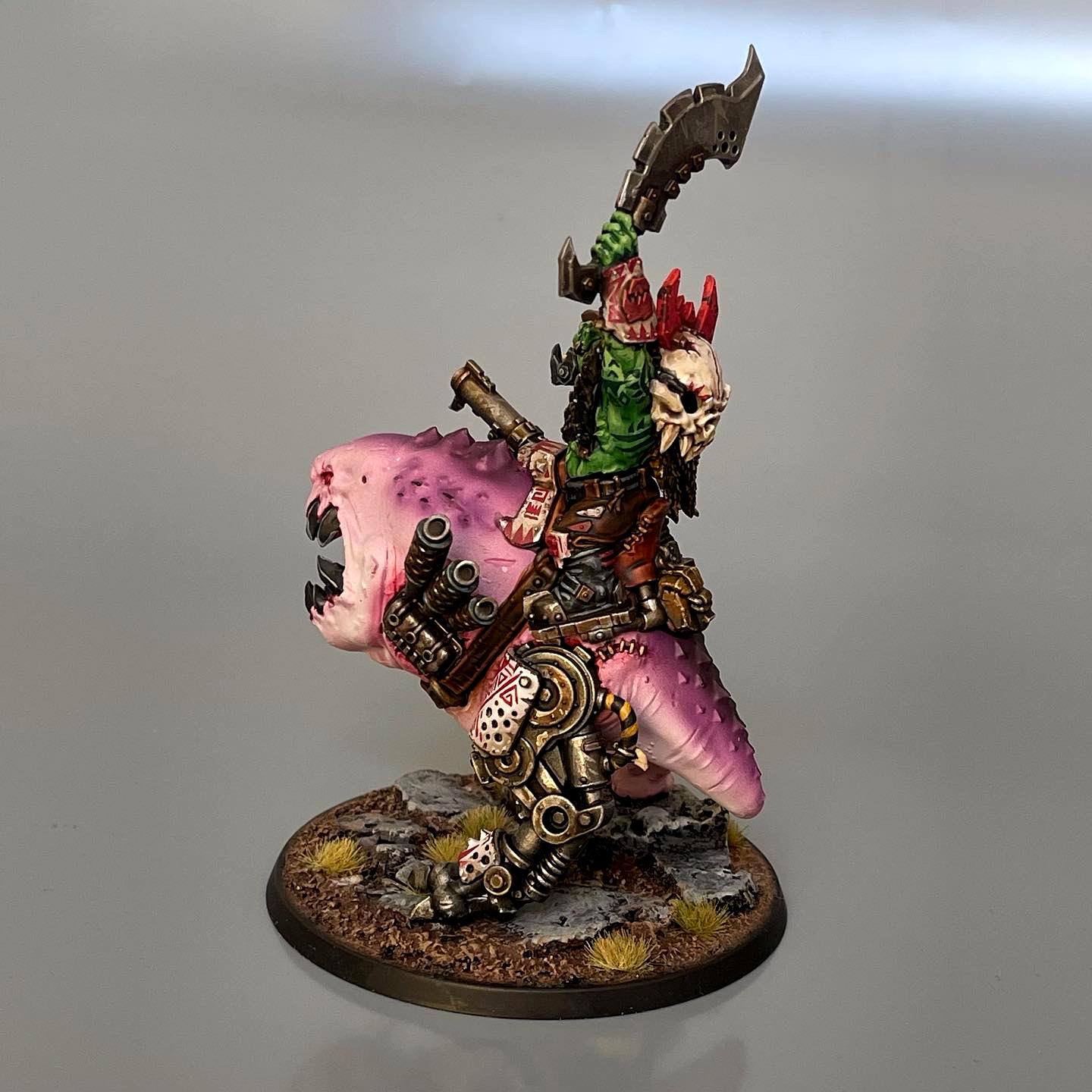Mozrog Squigosaur Ork Orks Boss