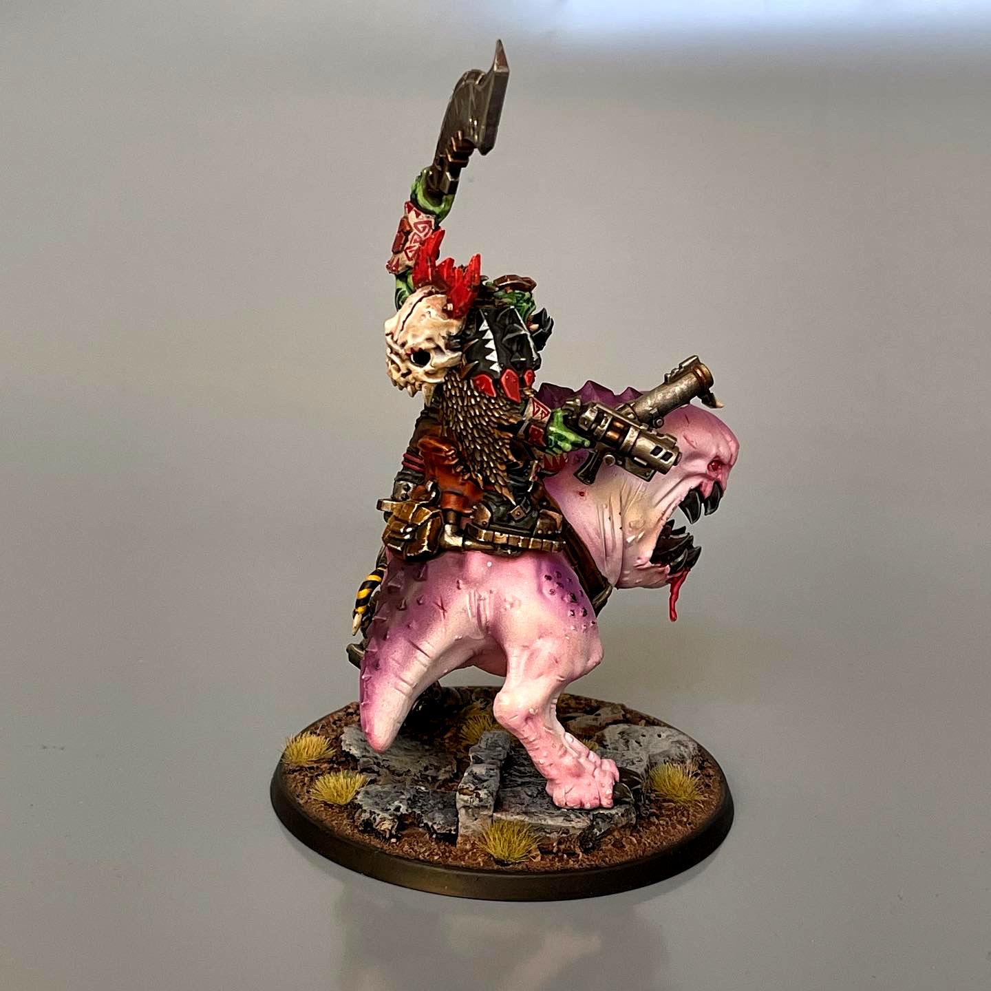 Mozrog Squigosaur Ork Orks Boss