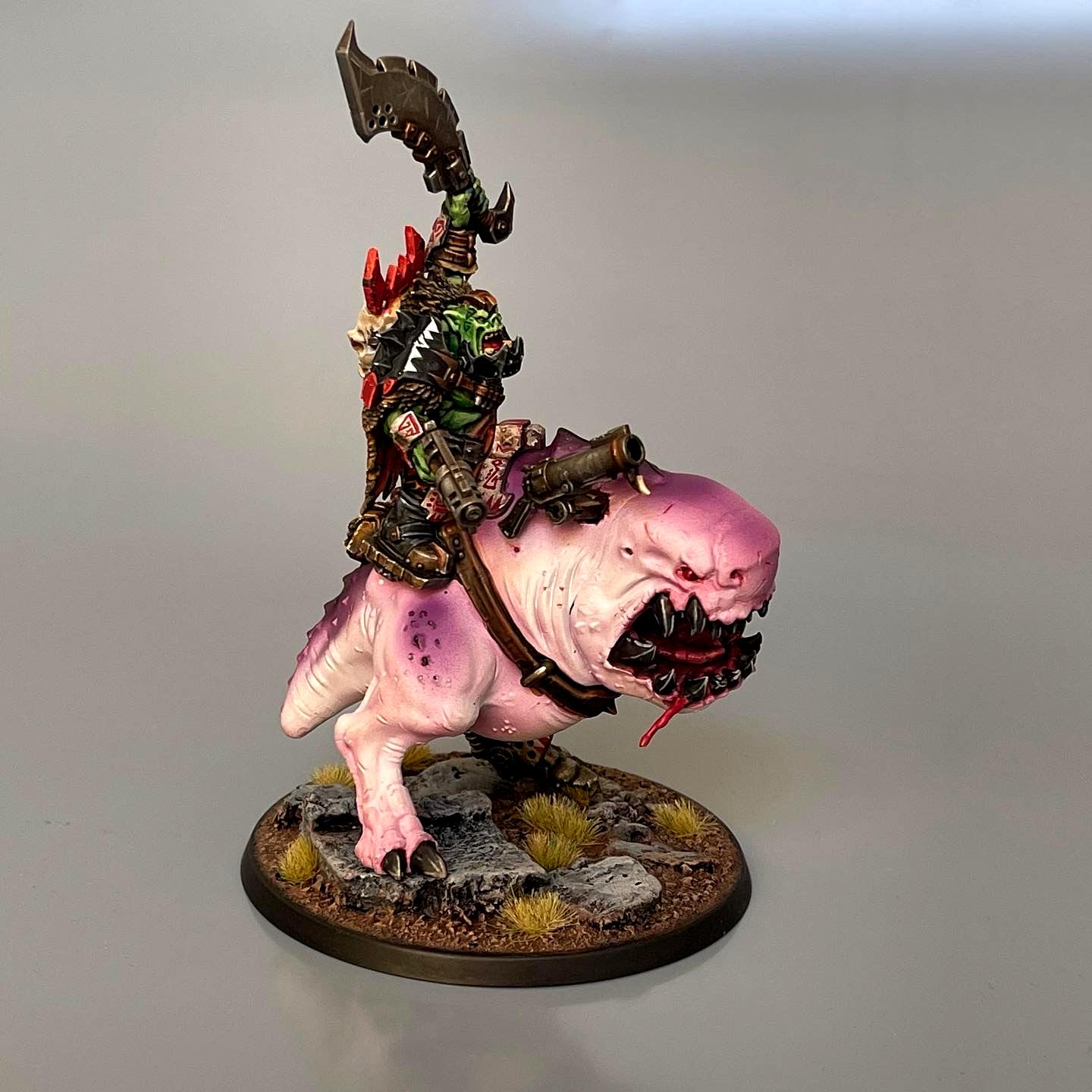 Mozrog Squigosaur Ork Orks Boss