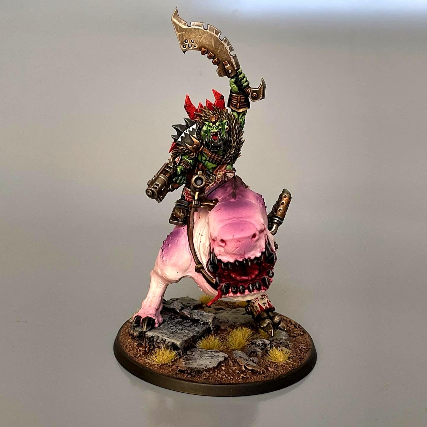 Mozrog Squigosaur Ork Orks Boss