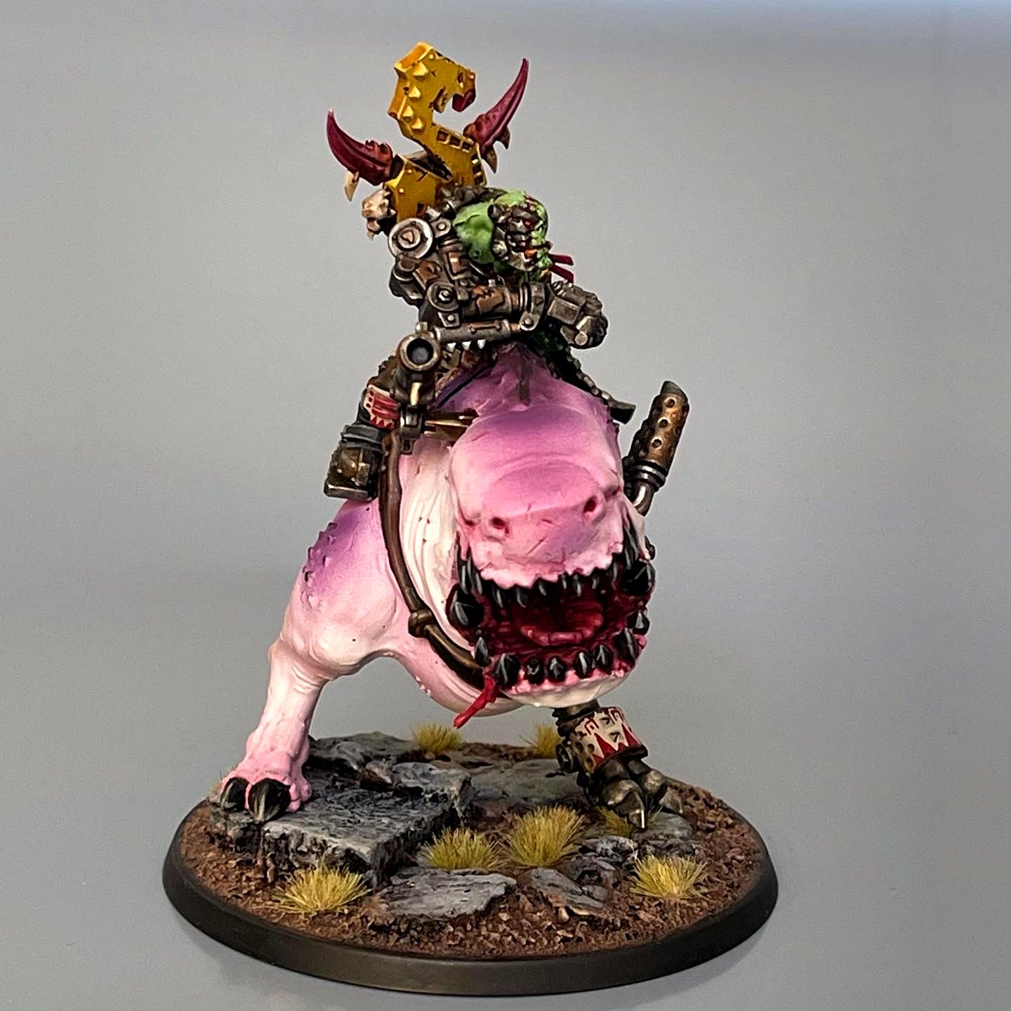 Mozrog Squigosaur Ork Orks Boss