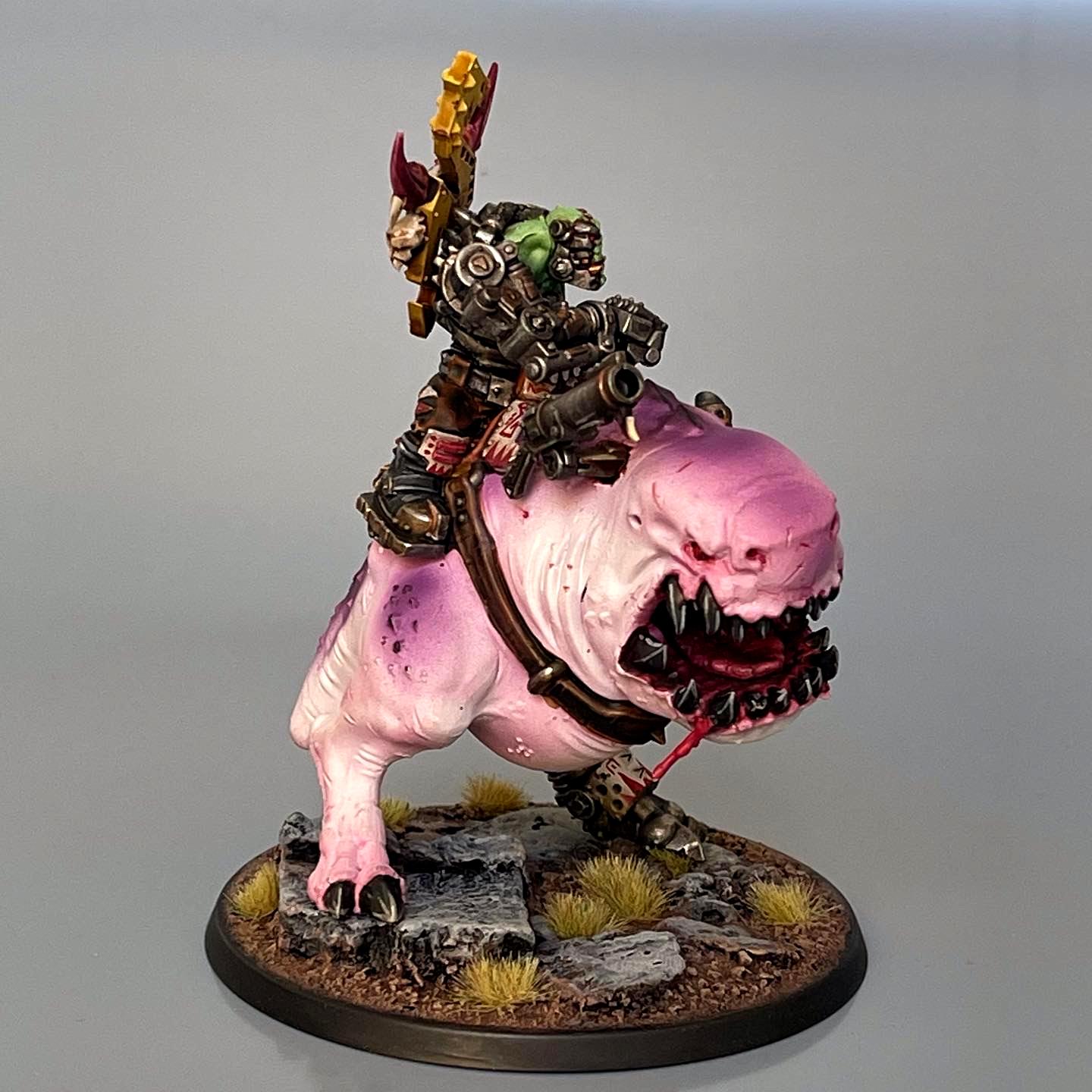 Mozrog Squigosaur Ork Orks Boss