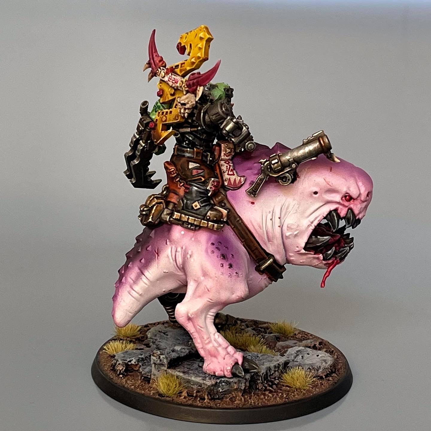 Mozrog Squigosaur Ork Orks Boss