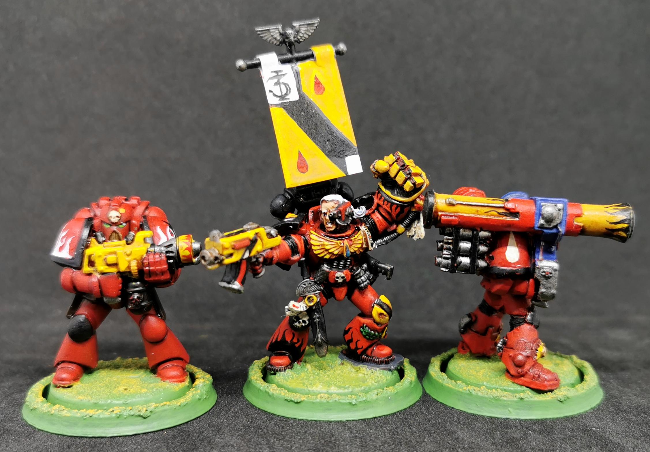 Blood Angels with flames
