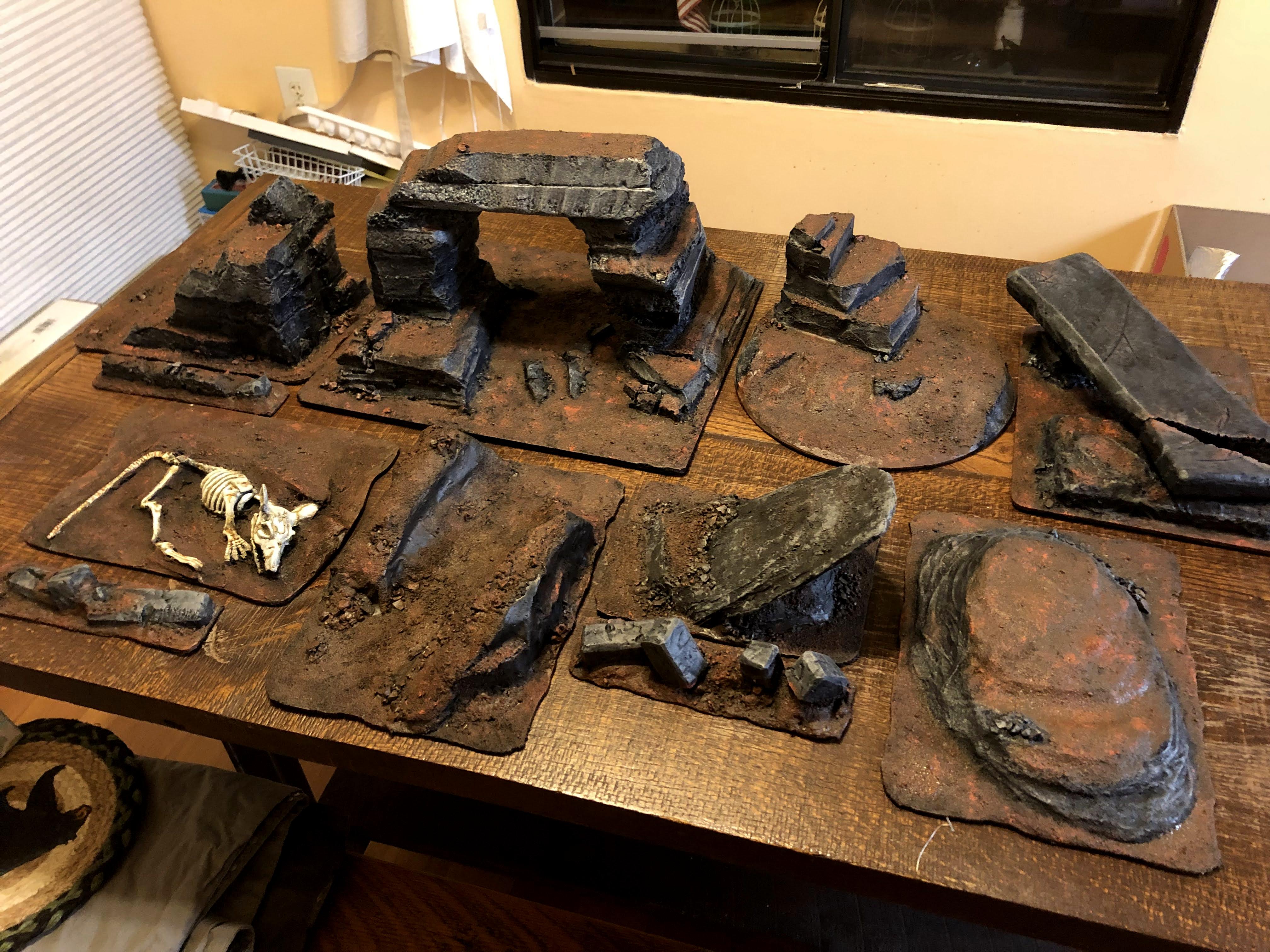 Badlands, Commissions, Display Boards, Do-it-yourself, Hills, Outcrops, Rock, Terrain