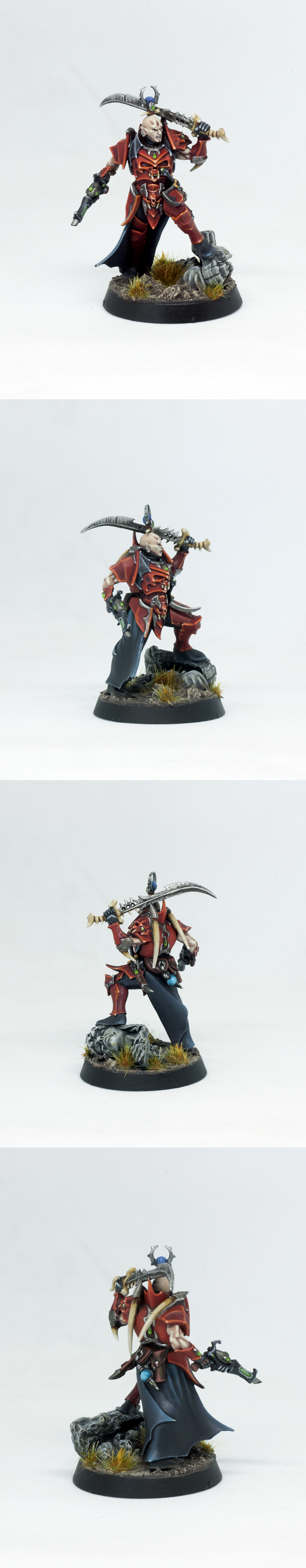 Archon, Crimson Court, Dark Eldar, Drukhari, Headquarters, Leader, Lord, Red, Vampire