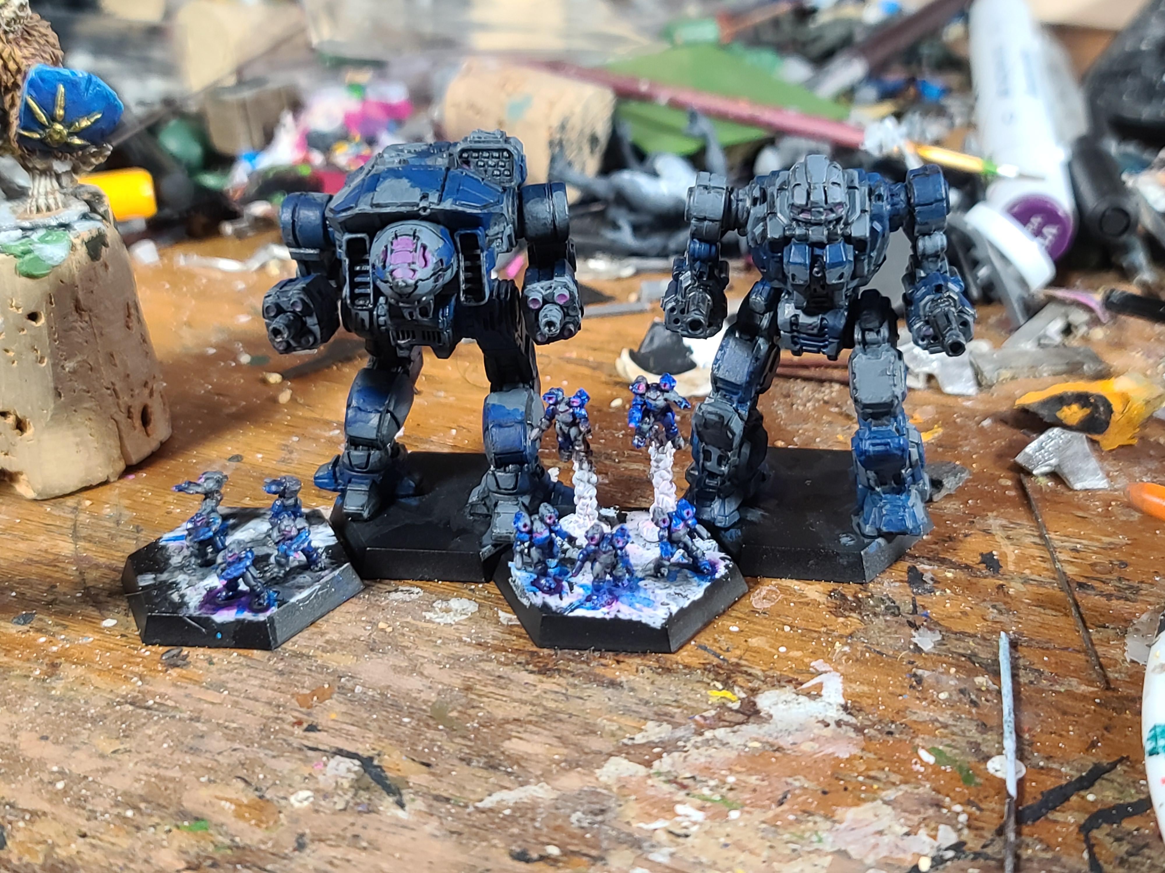 Alpha Galaxy, Battletech, Camouflage, Catalyst Game Labs, Clan, Dire Wolf, Elementals, Gargoyle, Ghost Bears
