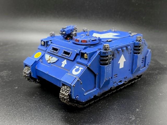 Apc, Blue, Rhino, Space Marines, Ultramarines, Vehicle, Warhammer 40,000