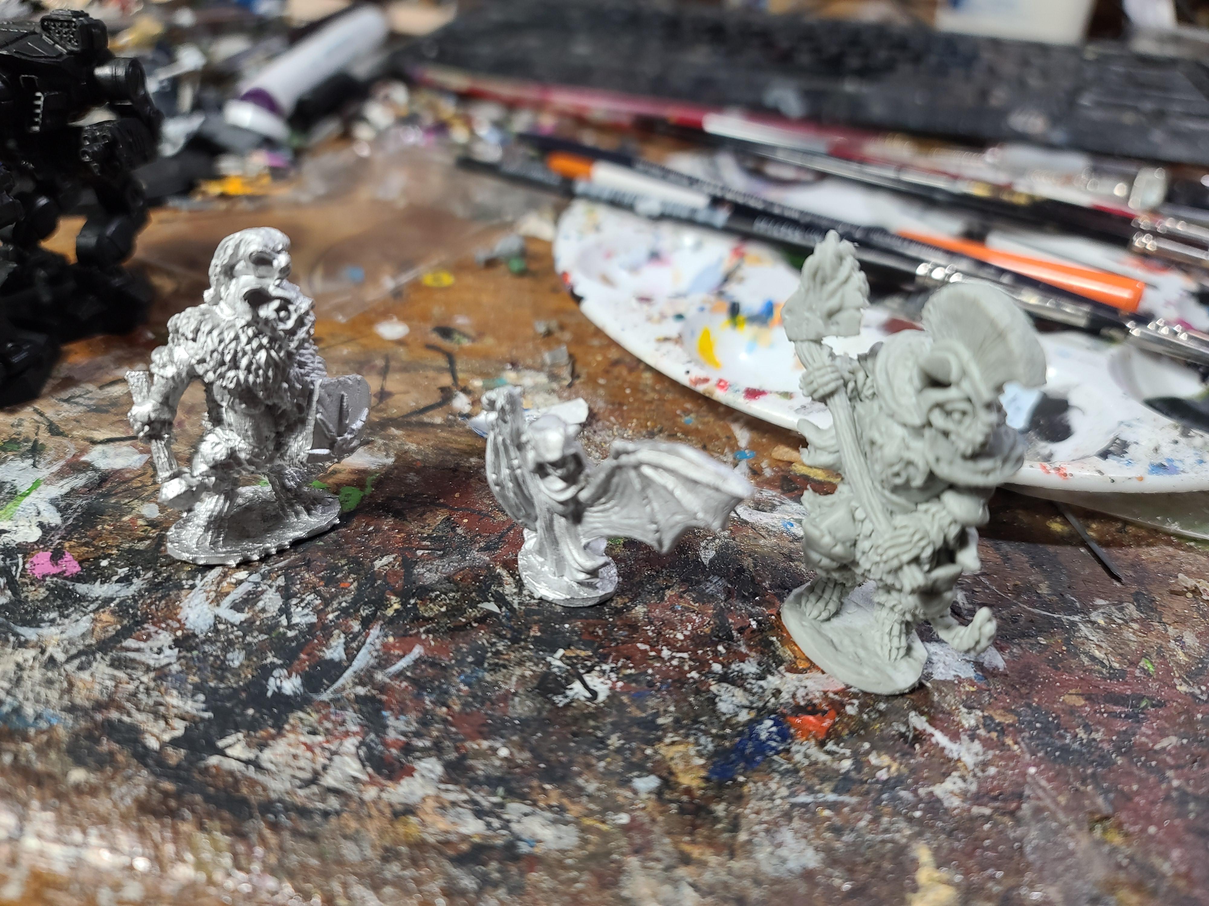 Badgers And Burrows, Bat, Necromancer, Oathsworn Miniatures, Skeletons, Undead