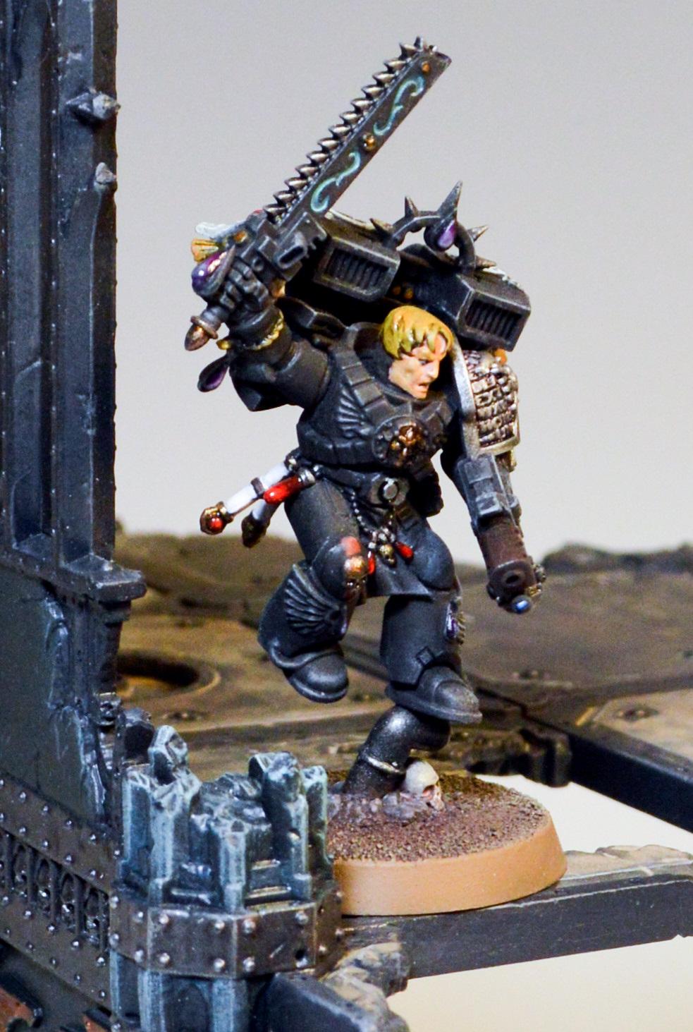 Warhammer 40k Antor Delassio - Deathwatch Flesh Tearer Assault Marine Sergeant On Sprue