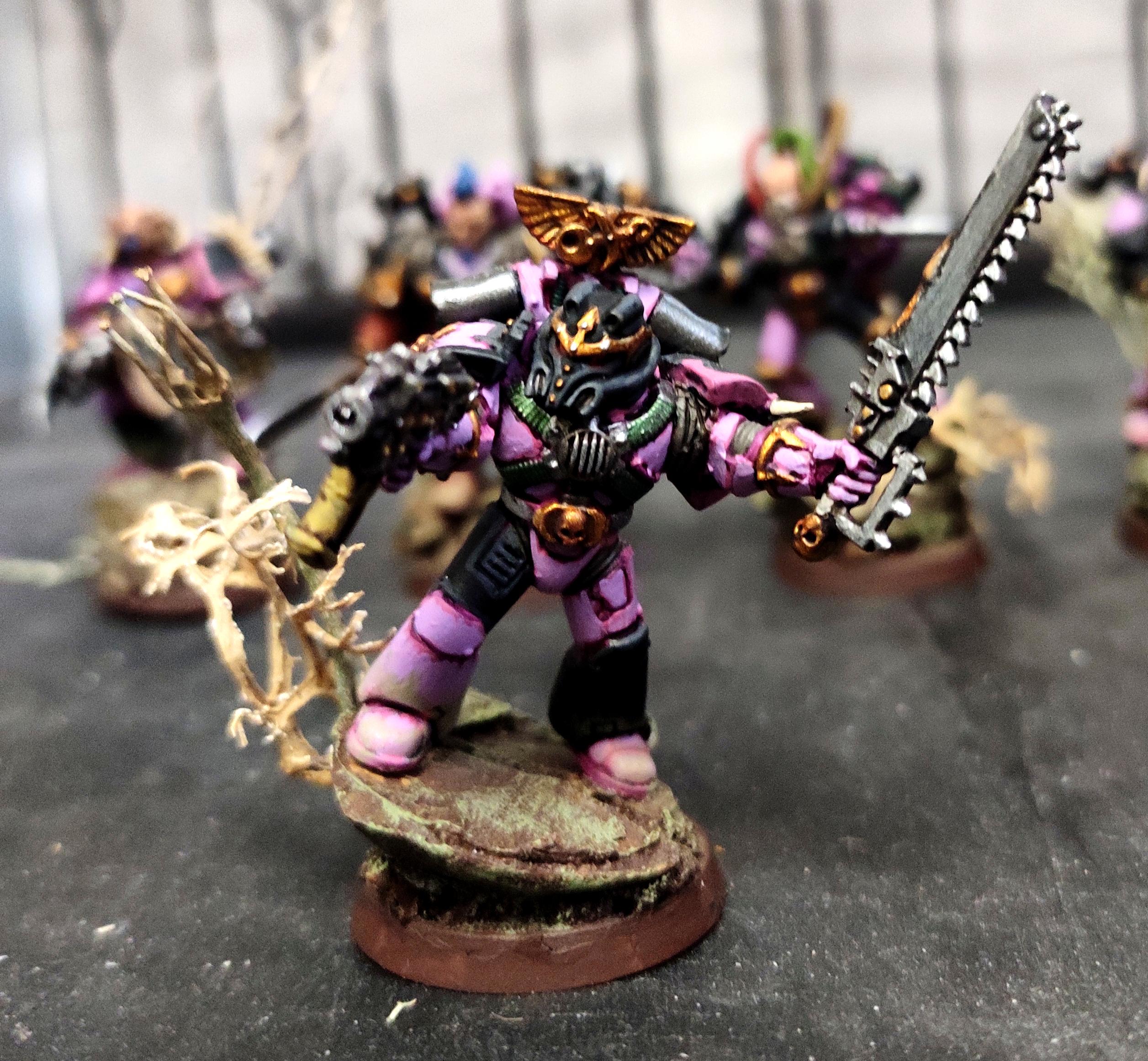 Chain Sword, Chaos, Chaos Space Marines, Conversion, Emperor's Children, Heresy, Heretic Astartes, Infantry, Kitbash, Perfection Or Death, Regiment, Slaanesh, Traitor Legions, Warhammer 40,000