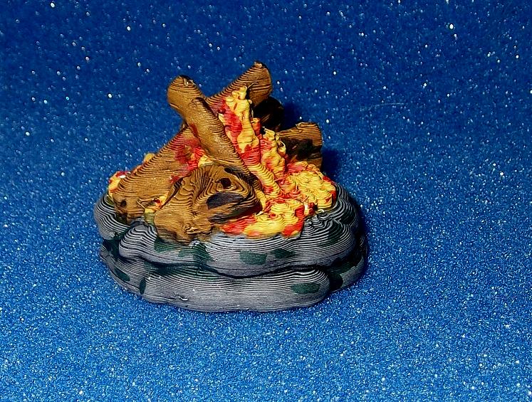 3d Printed, Campfire, Terrain