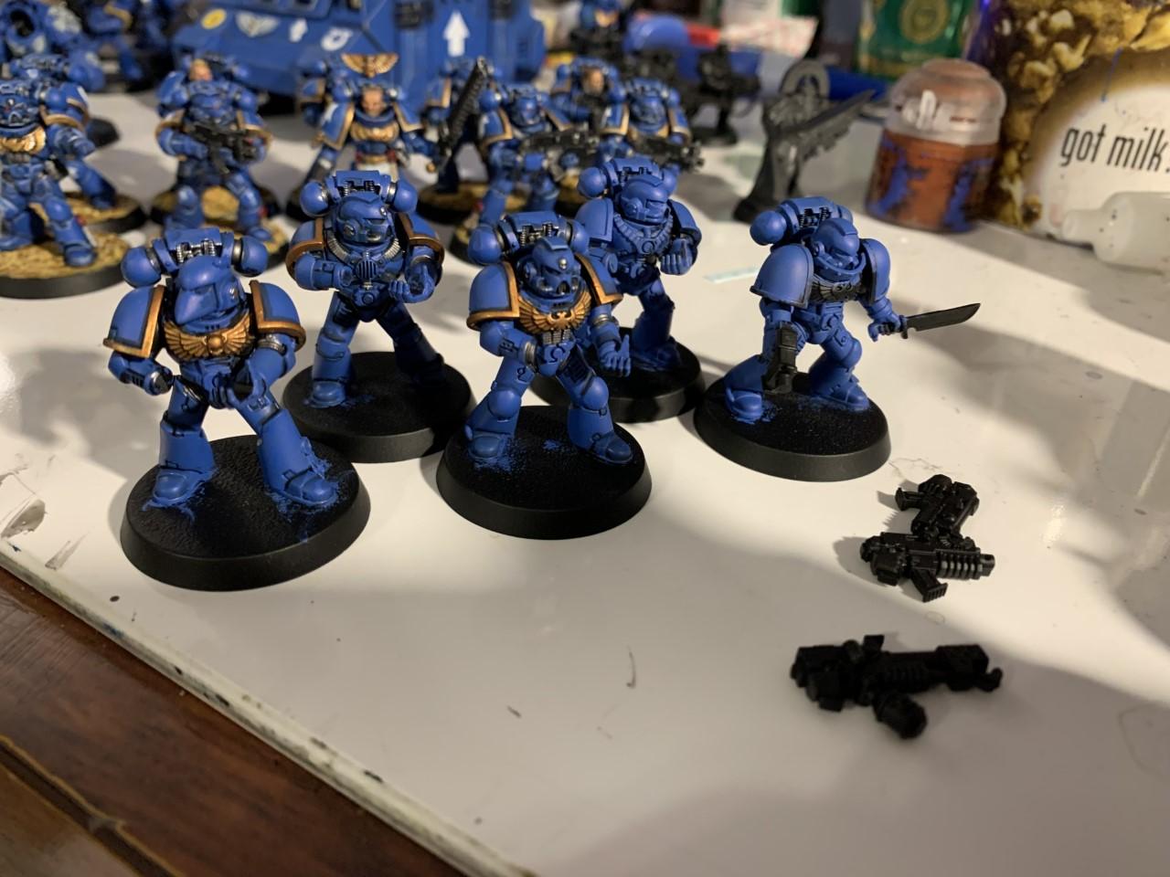 Blue, Space Marines, Tactical Squad, Ultramarines, Warhammer 40,000