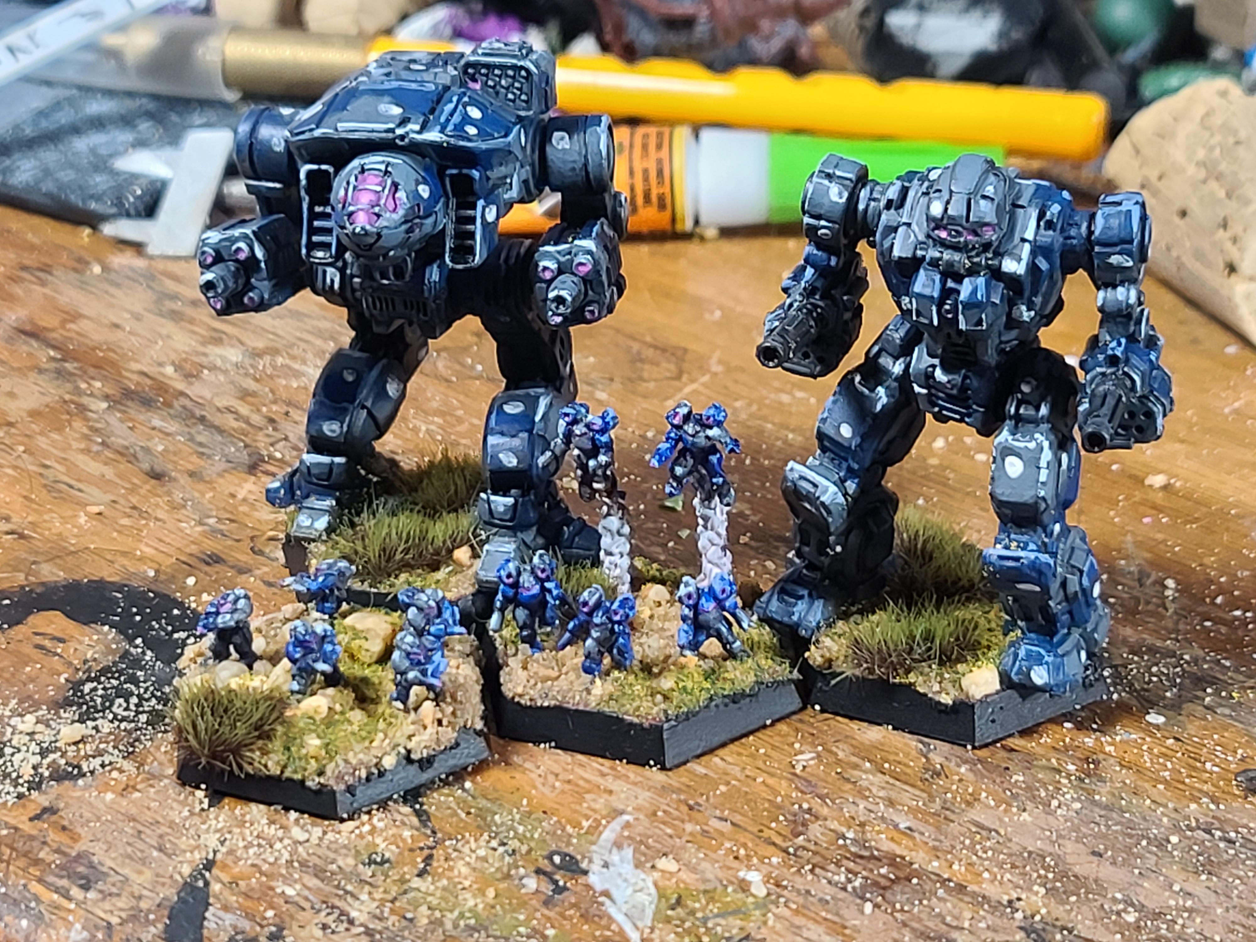 Battletech, Catalyst Game Labs, Clans, Dire Wolf, Elementals, Gargoyle, Ghost Bear, Mech