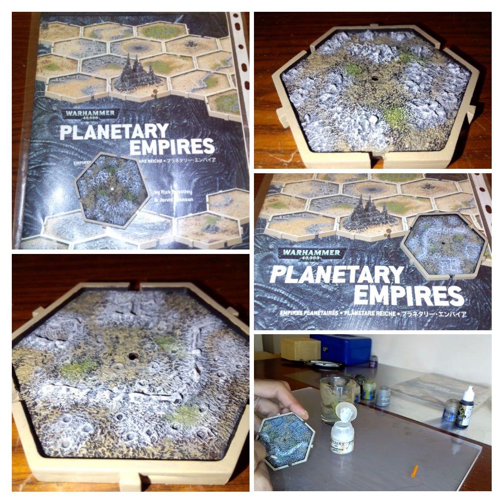 Planetary Empires Rocky Outcrops &amp; Defence Lines Terrain Tile