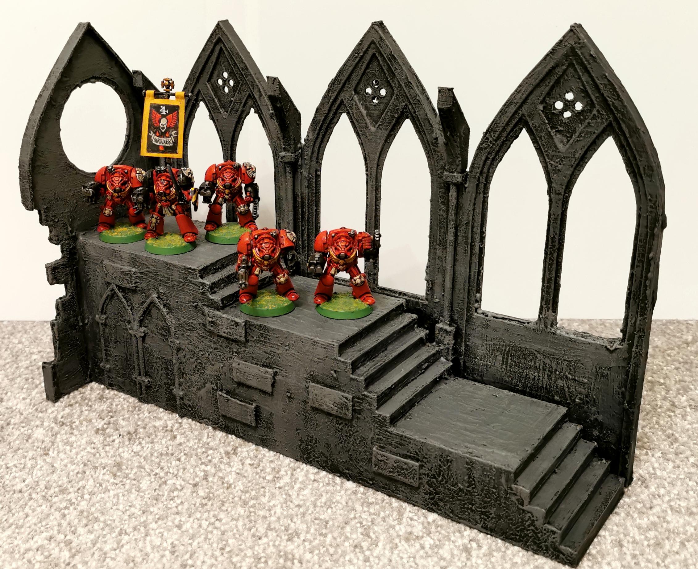 Blood Angels scenery scale test