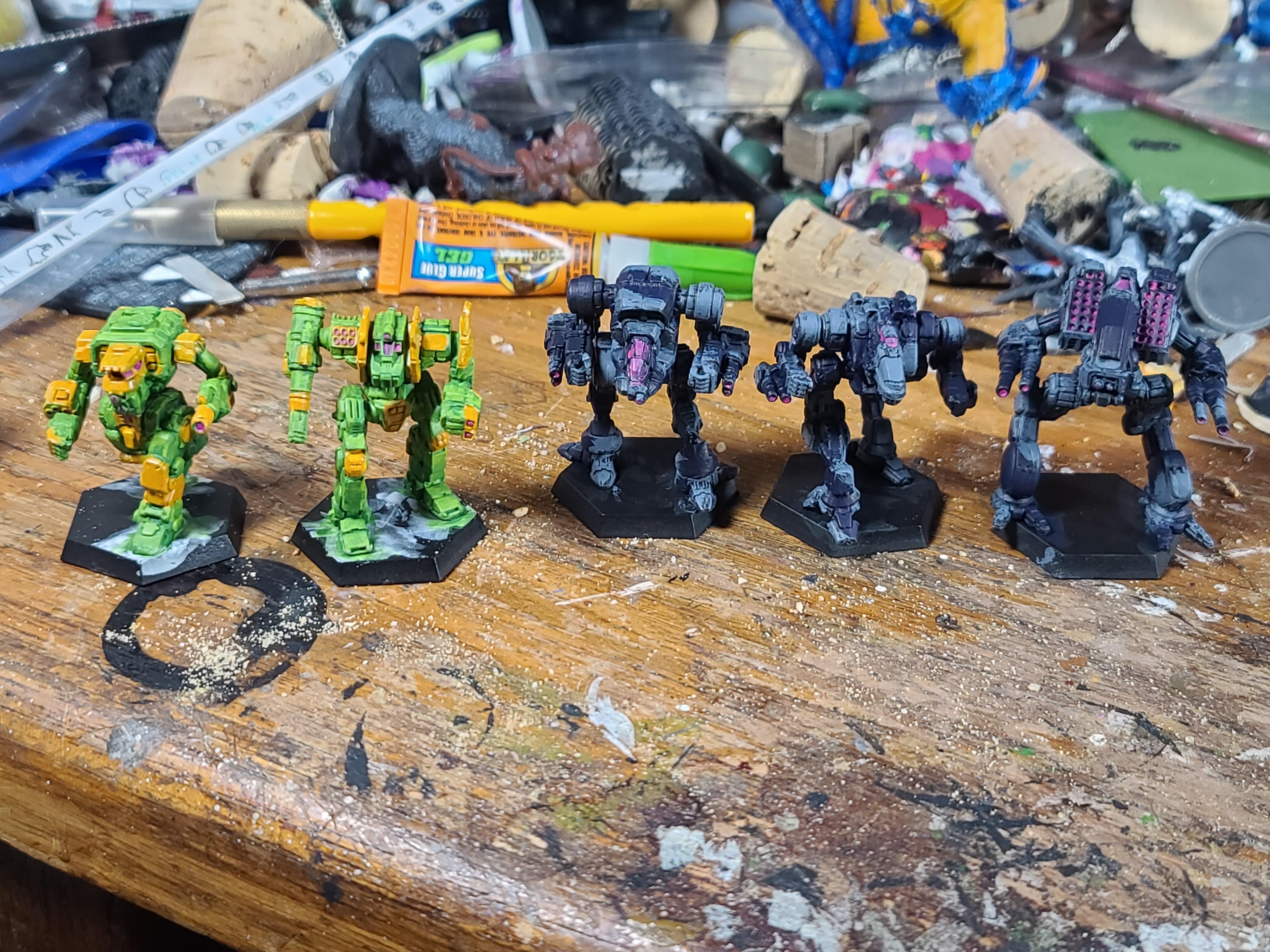 Adder, Battletech, Catalyst Game Labs, Ghost Bear, Grendel, Ice Ferret, Jade Falcon, Mad Dog, Storm Crow