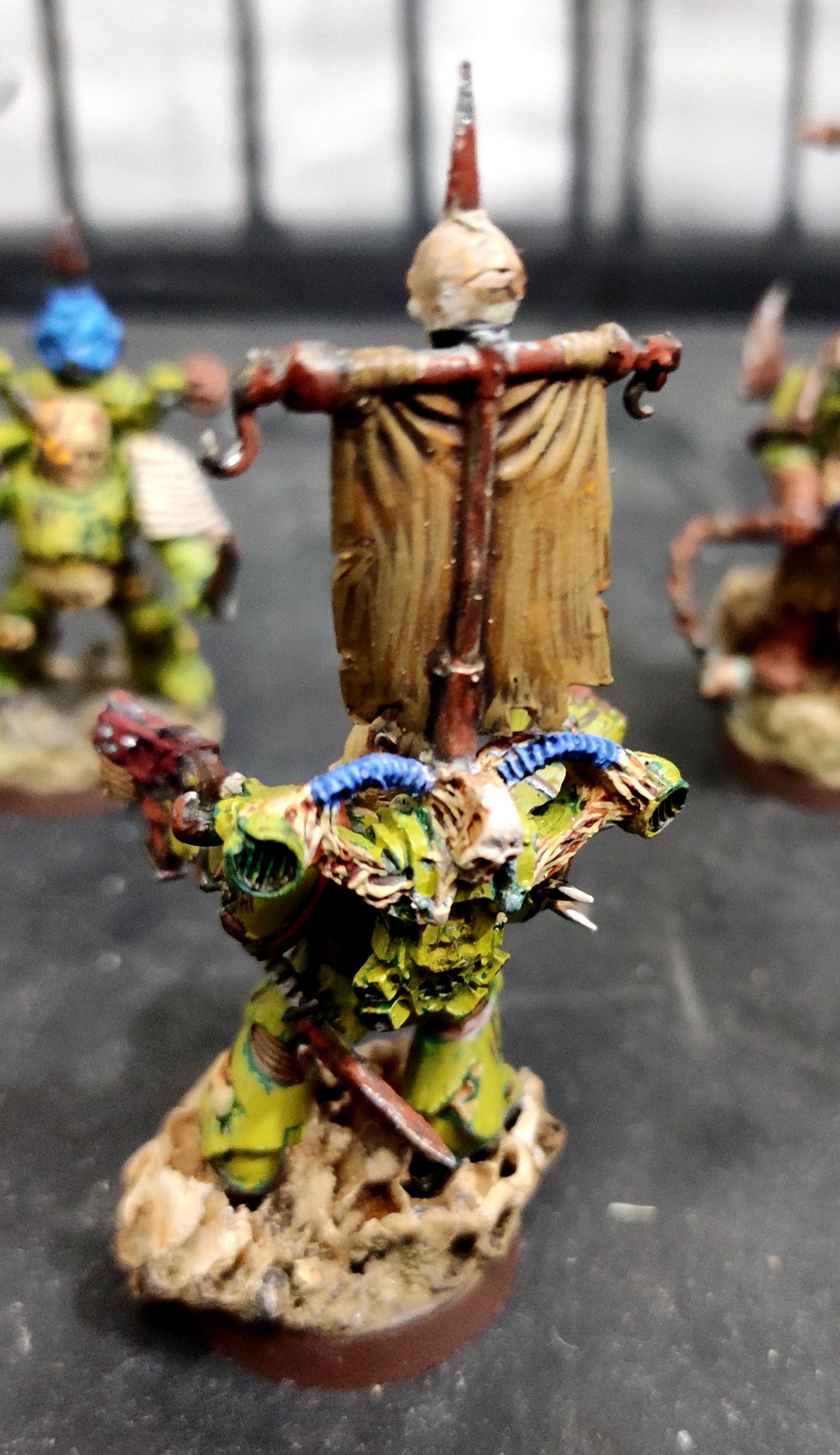 Blight, Chaos, Chaos Space Marines, Conversion, Death Guard, Decay, Disease, Finecast, Heresy, Heretic Astartes, Infantry, Nurgle, Pestilence, Plague, Plague Marines, Regiment, Rot, Rust, Sculpting, Standart Bearer, Traitor Legions, Warhammer 40,000
