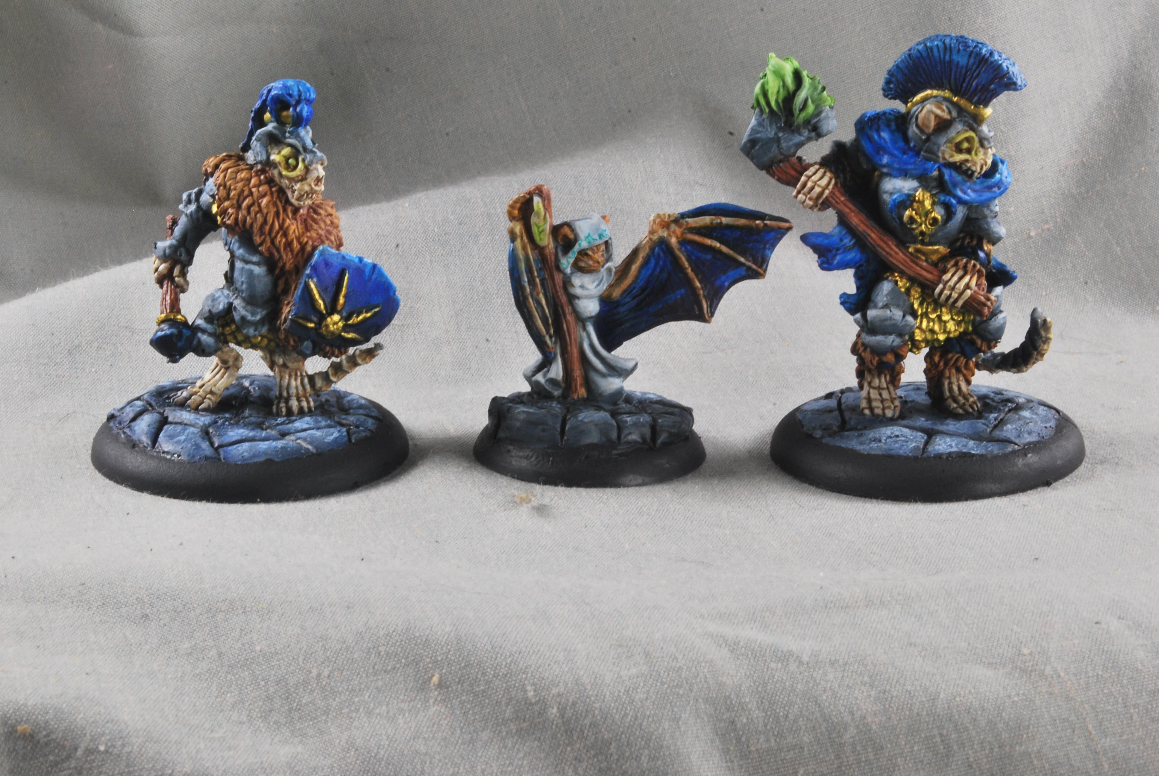 Animal Adventurers, Badgers And Burrows, Bat, Necromancer, Oathsworn Miniatures, Otter, Skeletons, Undead, Wildcat