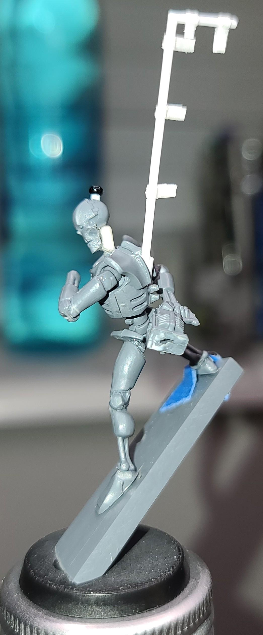 Back Shooting, Dynamic Pose, Necrons, Polite, Raalgon, Sliding, Work In Progress