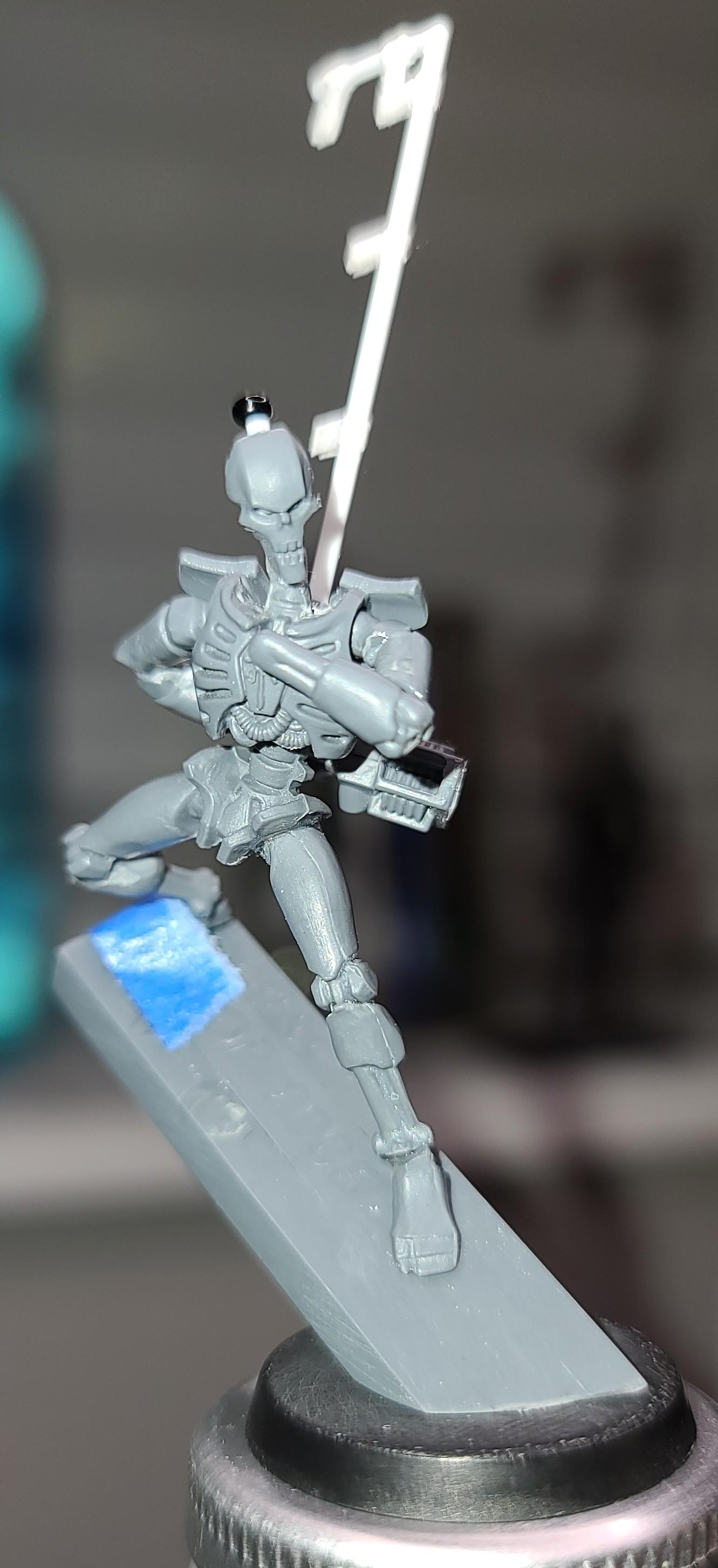 Back Shooting, Dynamic Pose, Necrons, Polite, Raalgon, Sliding, Work In Progress