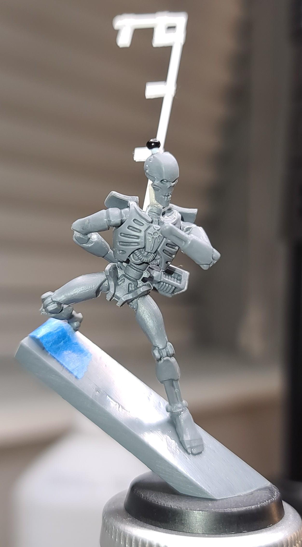 Back Shooting, Dynamic Pose, Necrons, Polite, Raalgon, Sliding, Work In Progress