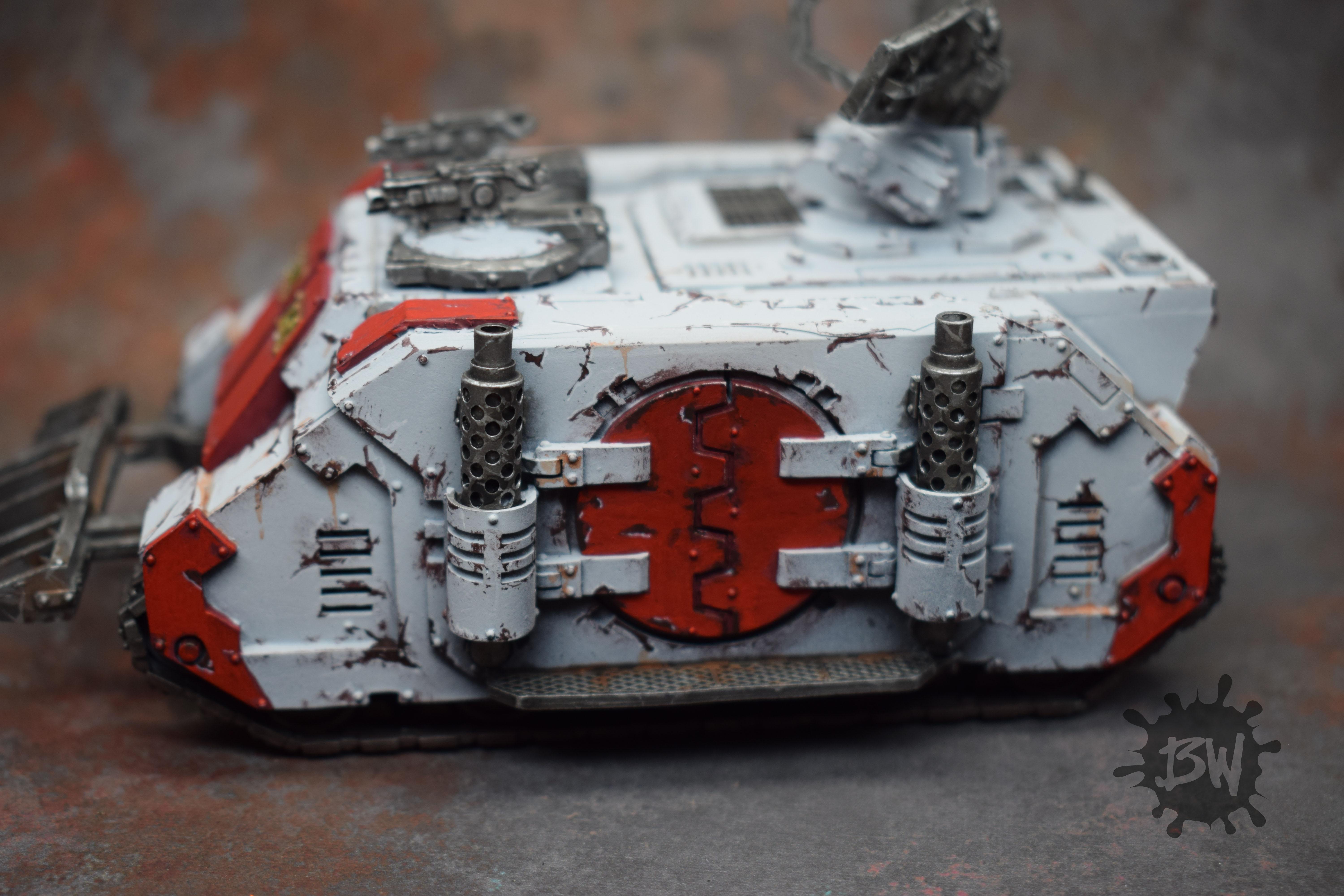 30k, Bw, Games Workshop, Horus Heresy White Scars Legiones, Warhammer 40,000, Warhammer Fantasy, White Scars Legion Deimos Pattern Damocles Command Rhino