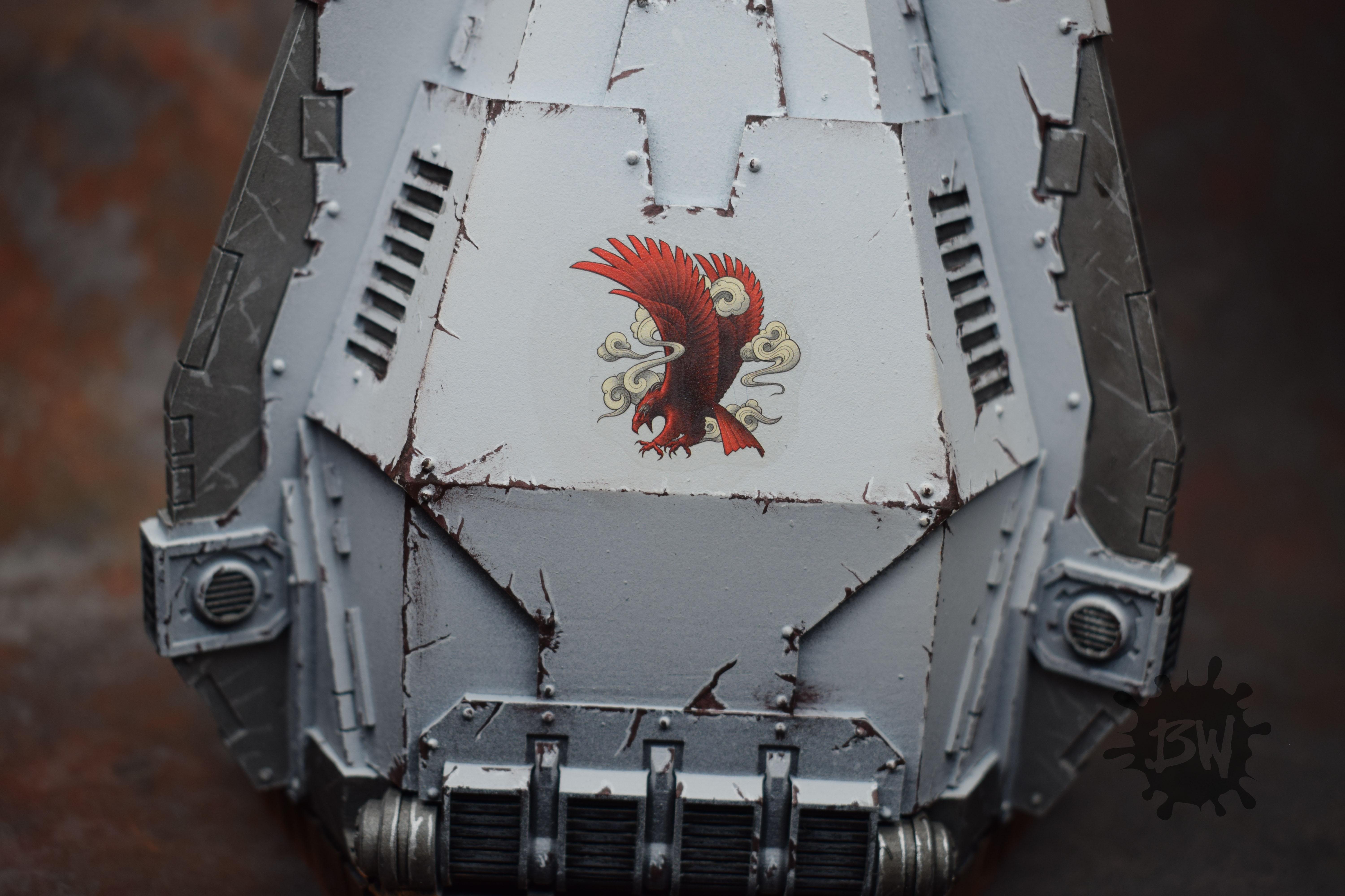 30k, Bw, Games Workshop, Horus Heresy White Scars Legiones, Warhammer 40,000, Warhammer Fantasy, White Scars Legion Dreadnought Drop Pod