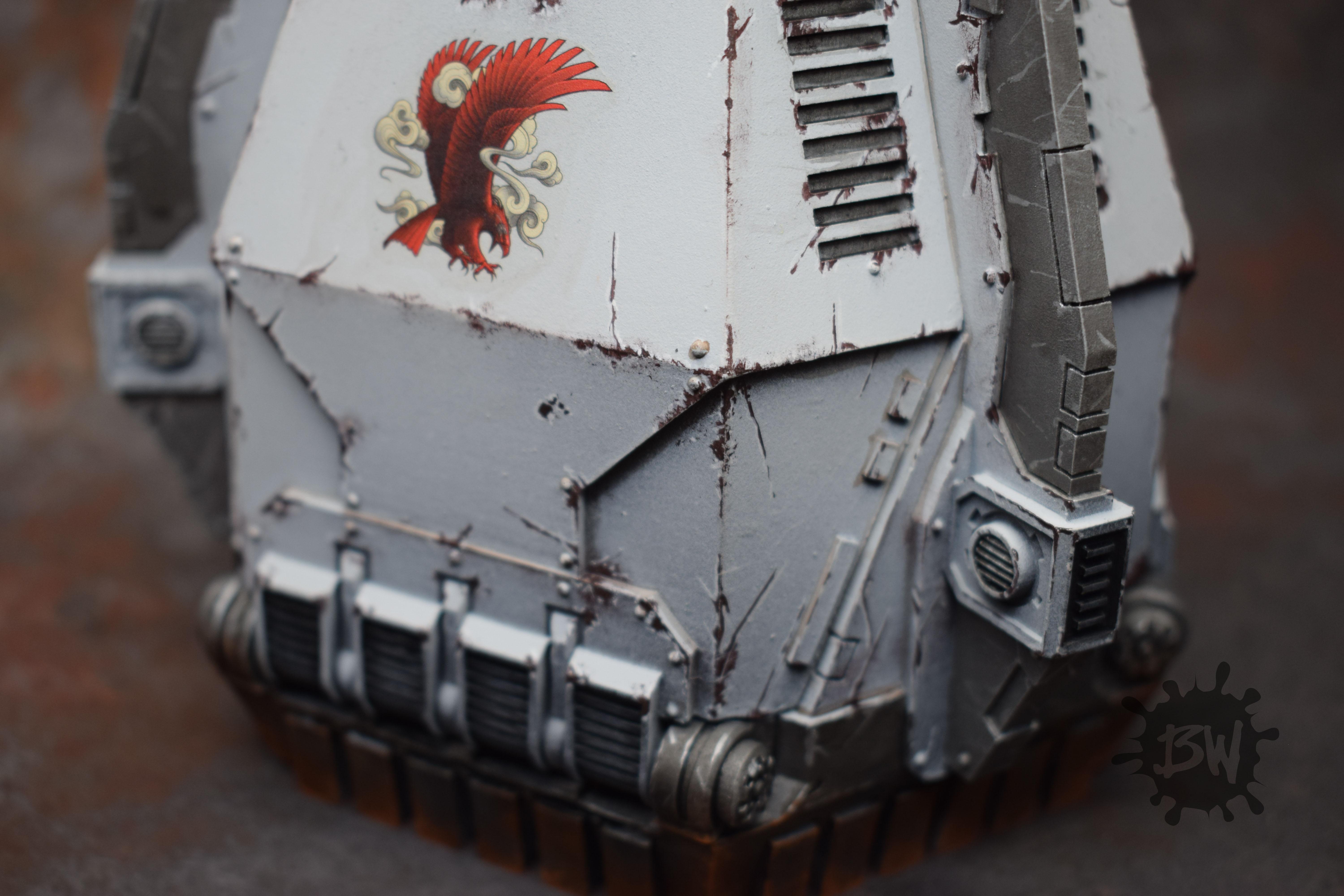 30k, Bw, Games Workshop, Horus Heresy White Scars Legiones, Warhammer 40,000, Warhammer Fantasy, White Scars Legion Dreadnought Drop Pod