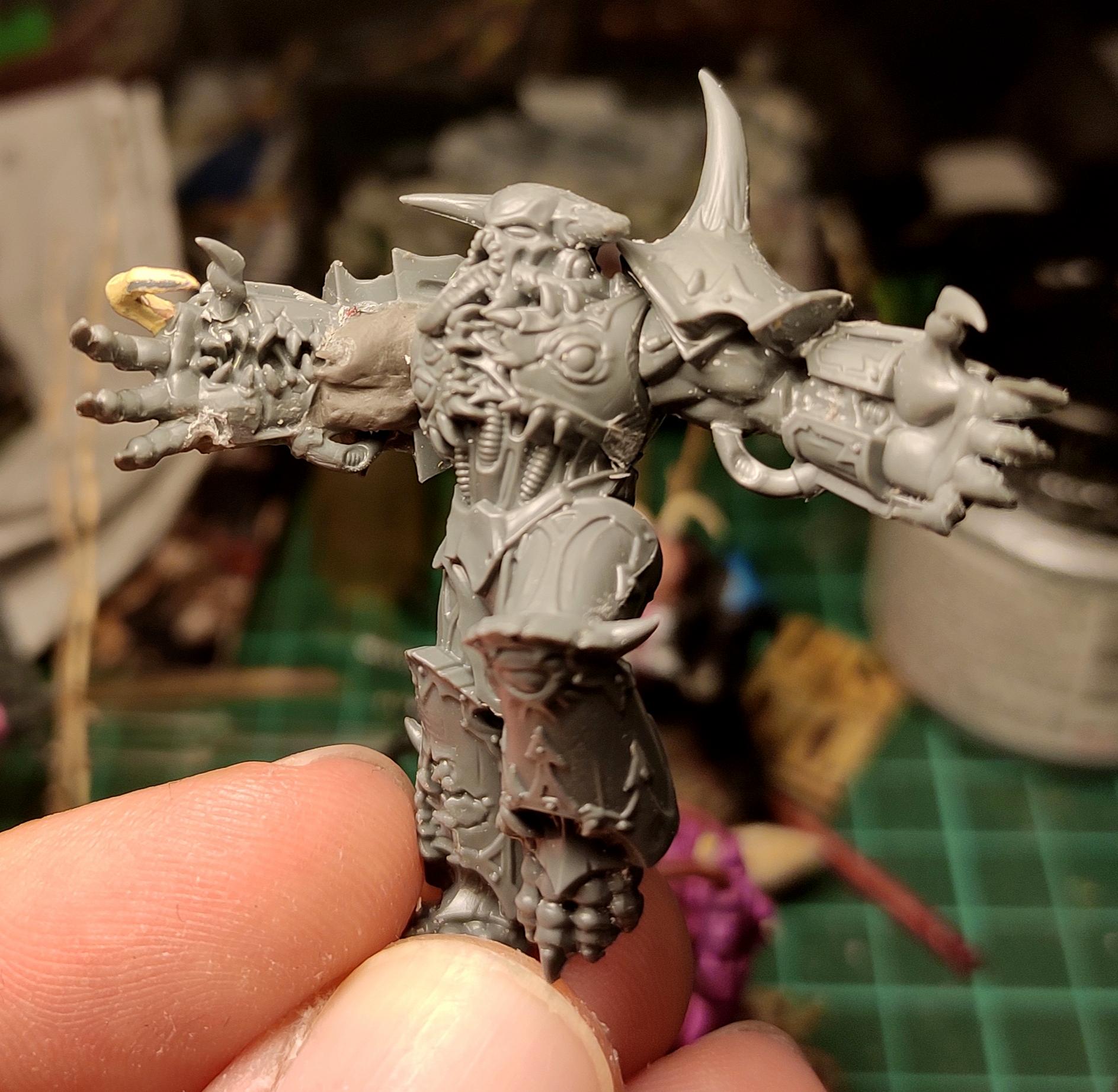 Chaos, Chaos Space Marines, Conversion, Heresy, Heretic Astartes, Infantry, Kitbash, Possessed, Putty, Shadowspear, Traitor Legions, Warhammer 40,000, Work In Progress