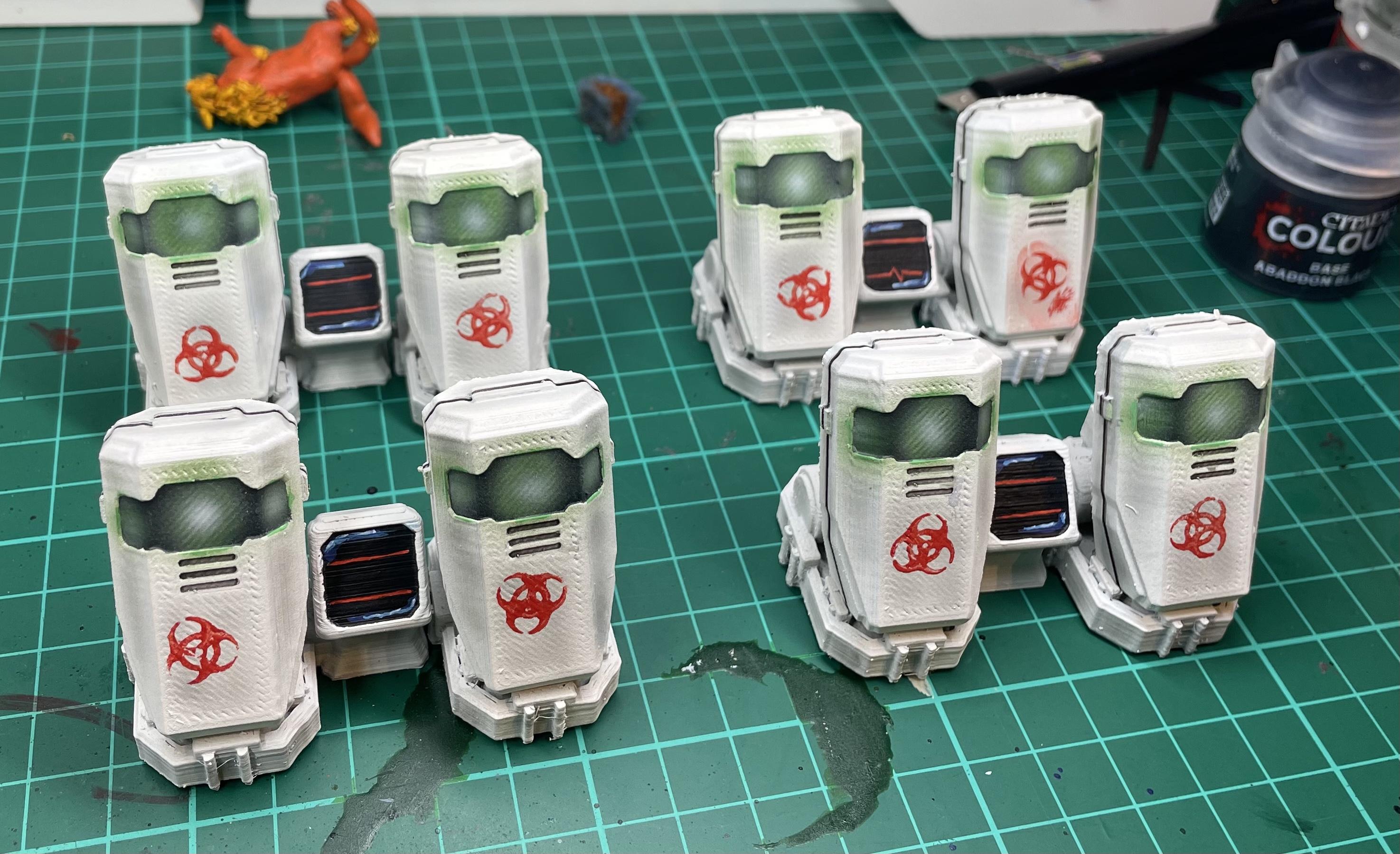 3d Print, Cryo Pods, Medic, Zombie