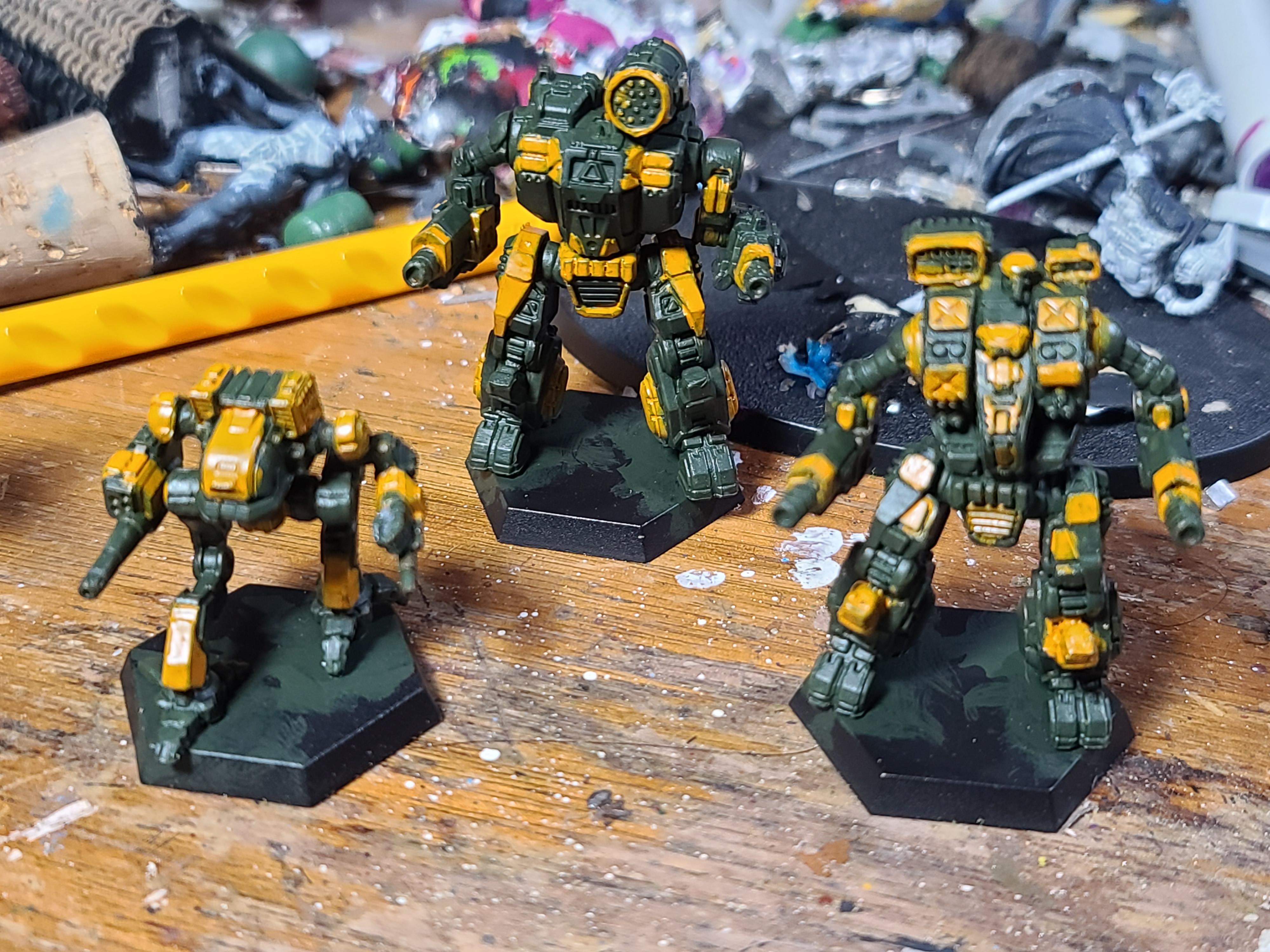 6mm, Battlemech, Battletech, Catalyst Game Labs, Clan, Hellbringer, Jade Falcon, Kit Fox, Summoner
