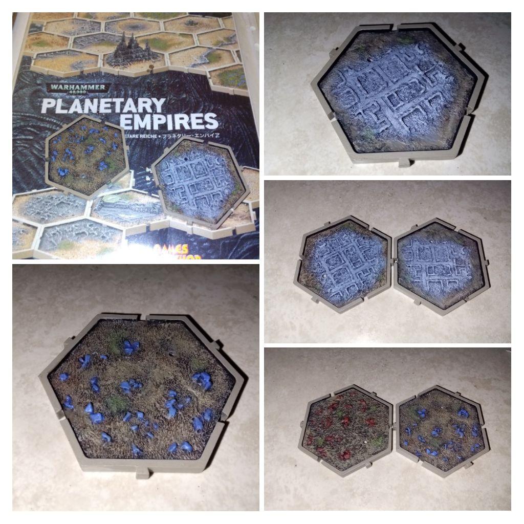 Planetary Empires Town Ruins &amp; Mineral Deposits Terrain Tiles.02