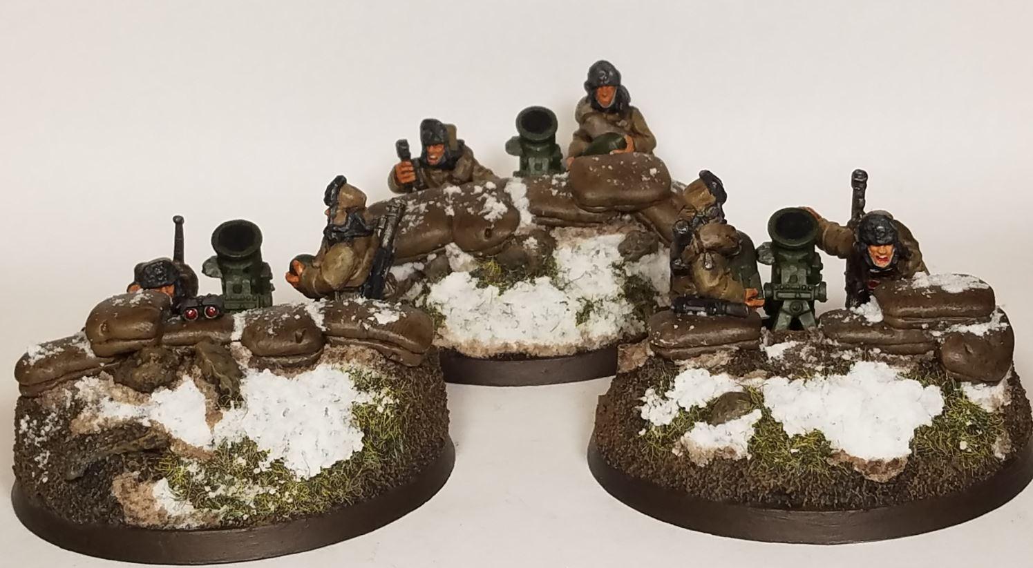 2nd Edition, Astra Militarum, Heavy Weapon Squad, Ice Warriors Of Valhalla, Ice Warriors Of Valhallan, Imperial Guard, Mortars, Valhallans