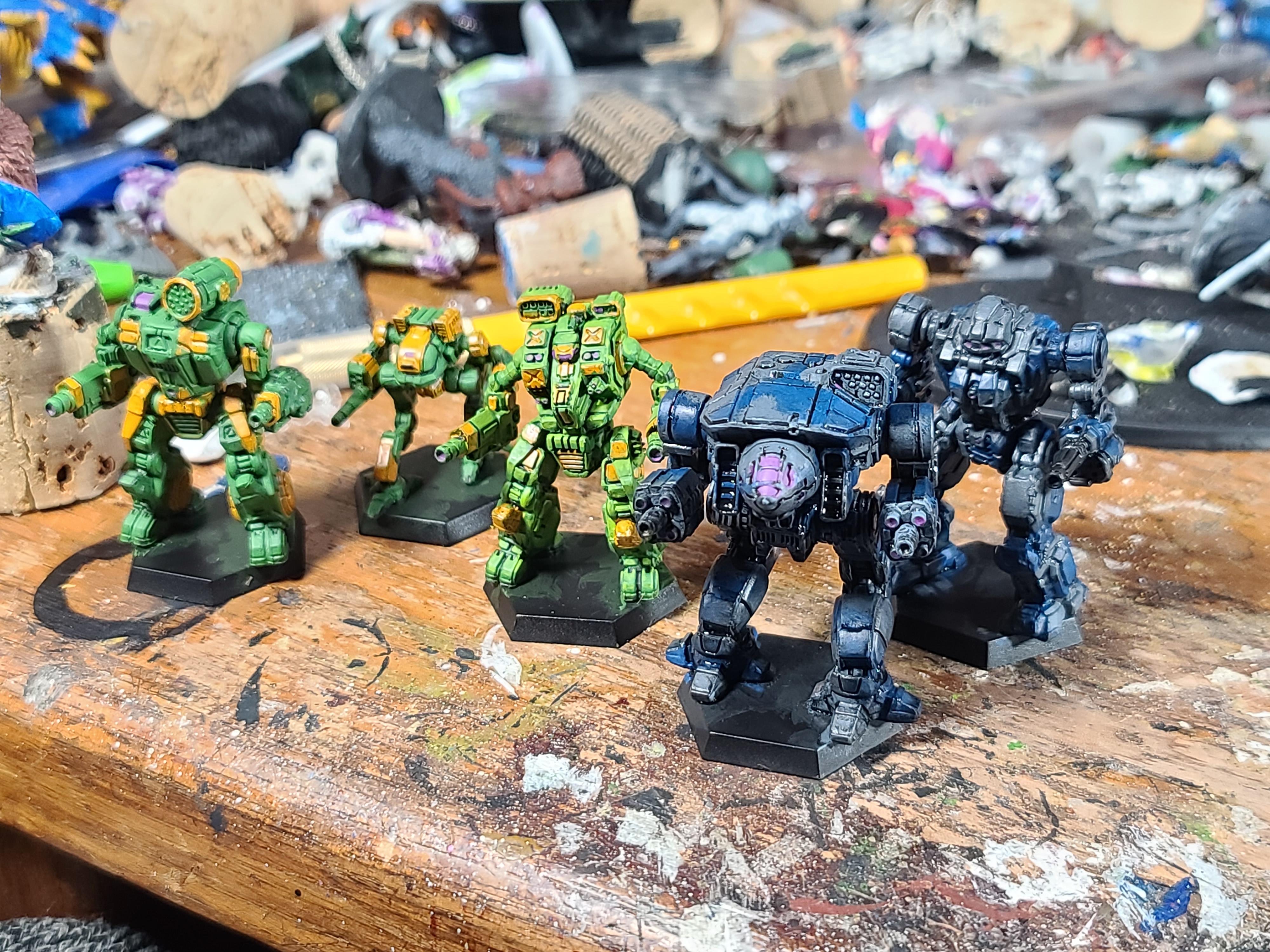 Battletech, Catalyst Game Labs, Clans, Ghost Bear, Jade Falcon, Mecha, Mechs