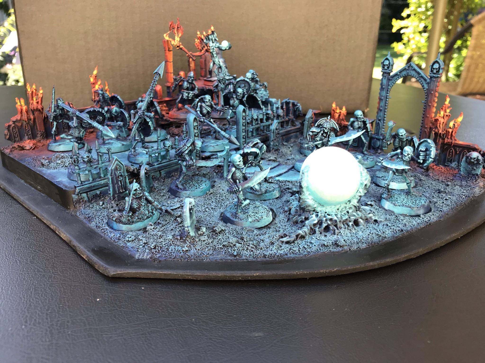 Chaosdiscordcomp, Diorama, Object Source Lighting, Skeletons, Spooky, Wfb