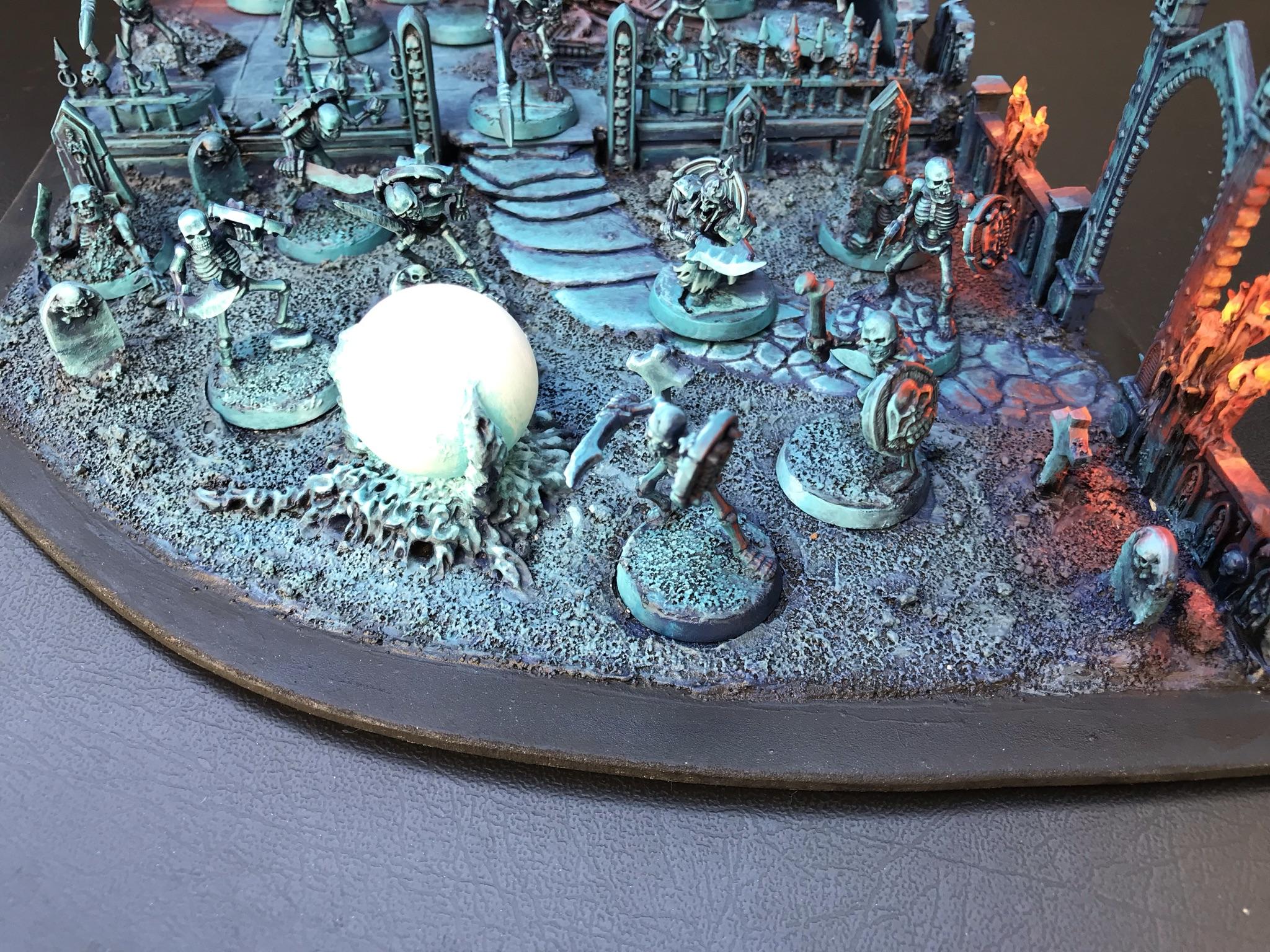 Chaosdiscordcomp, Diorama, Object Source Lighting, Skeletons, Spooky, Wfb