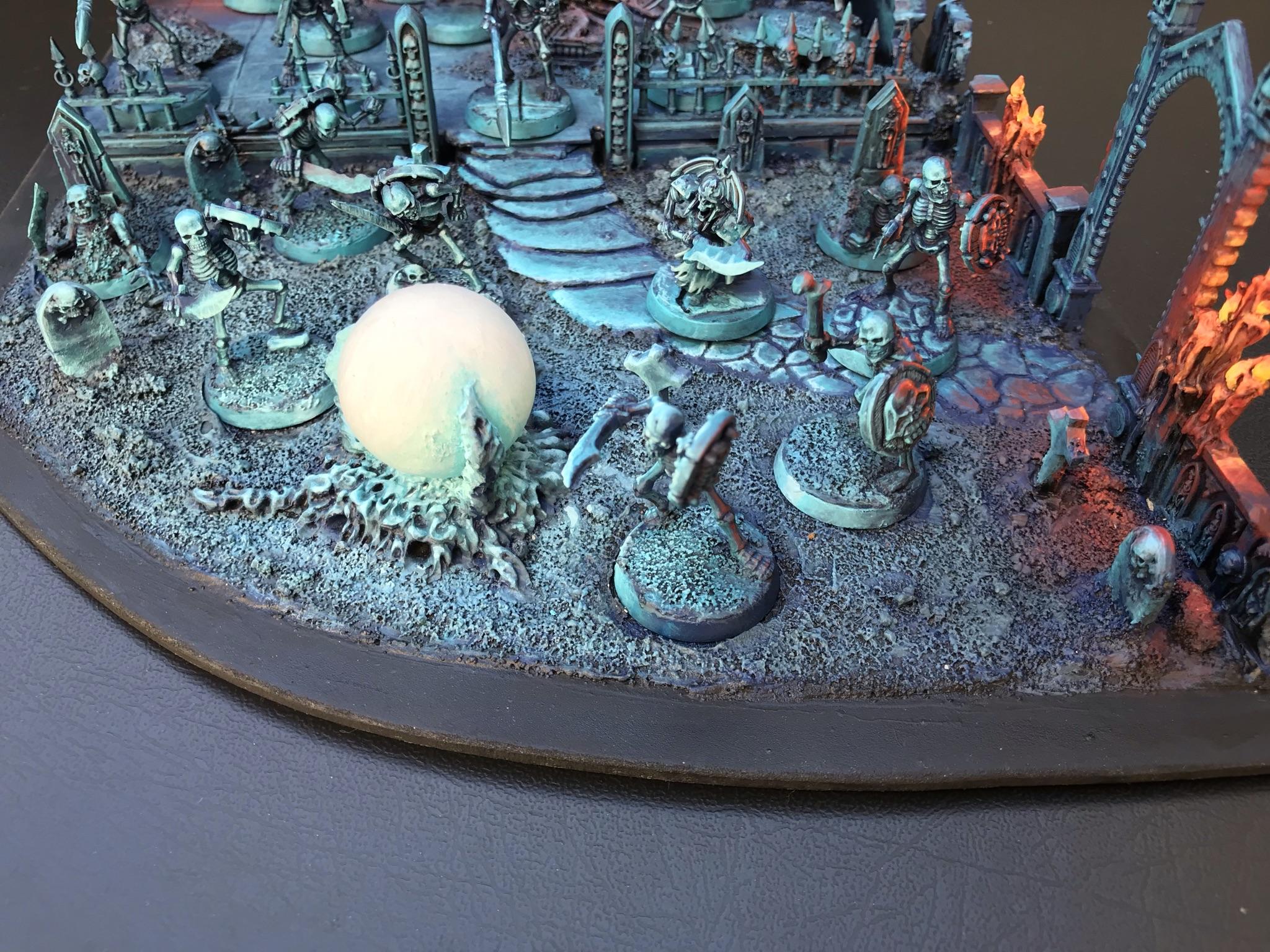 Chaosdiscordcomp, Diorama, Object Source Lighting, Skeletons, Spooky, Wfb
