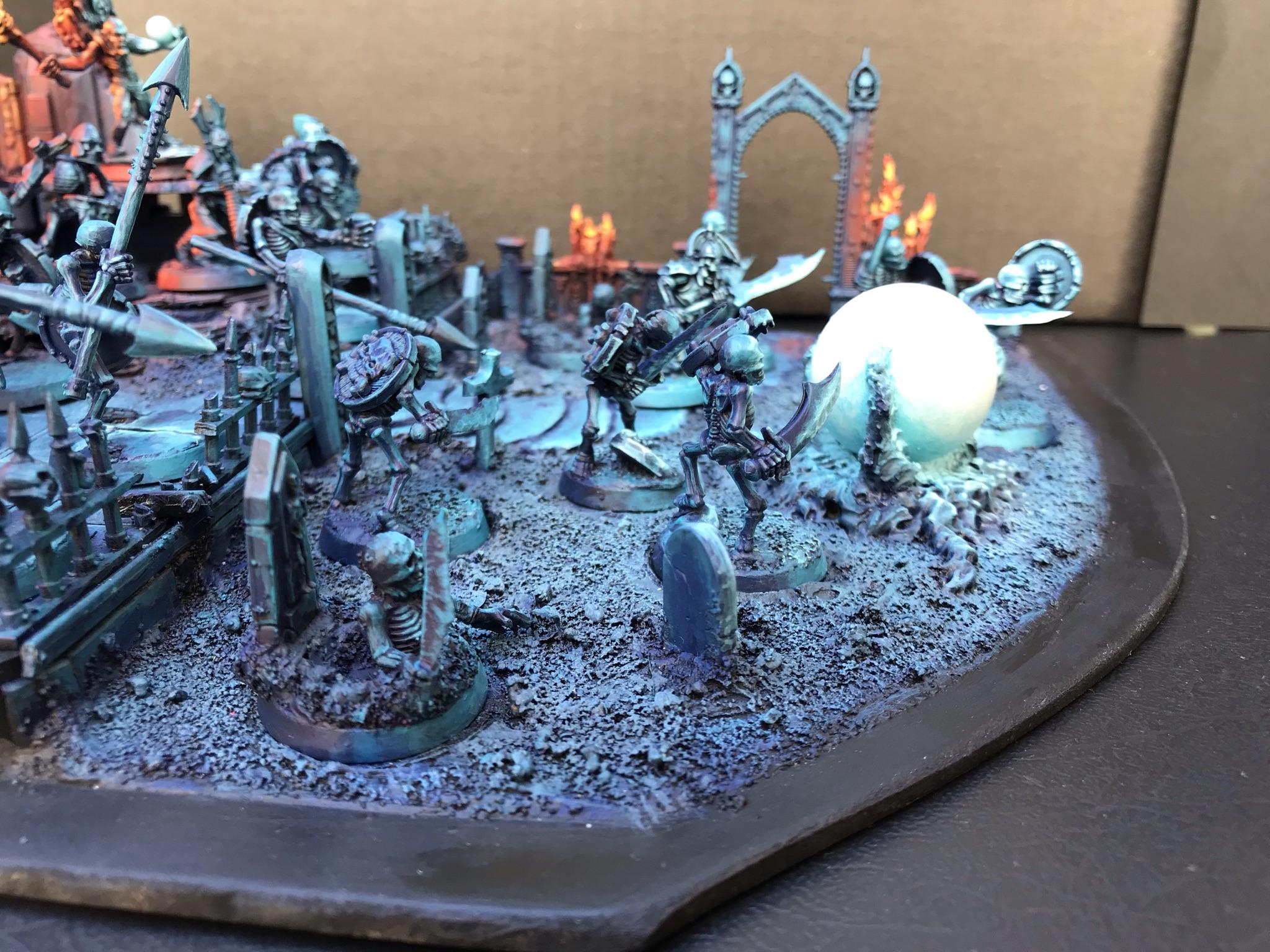 Chaosdiscordcomp, Diorama, Object Source Lighting, Skeletons, Spooky, Wfb